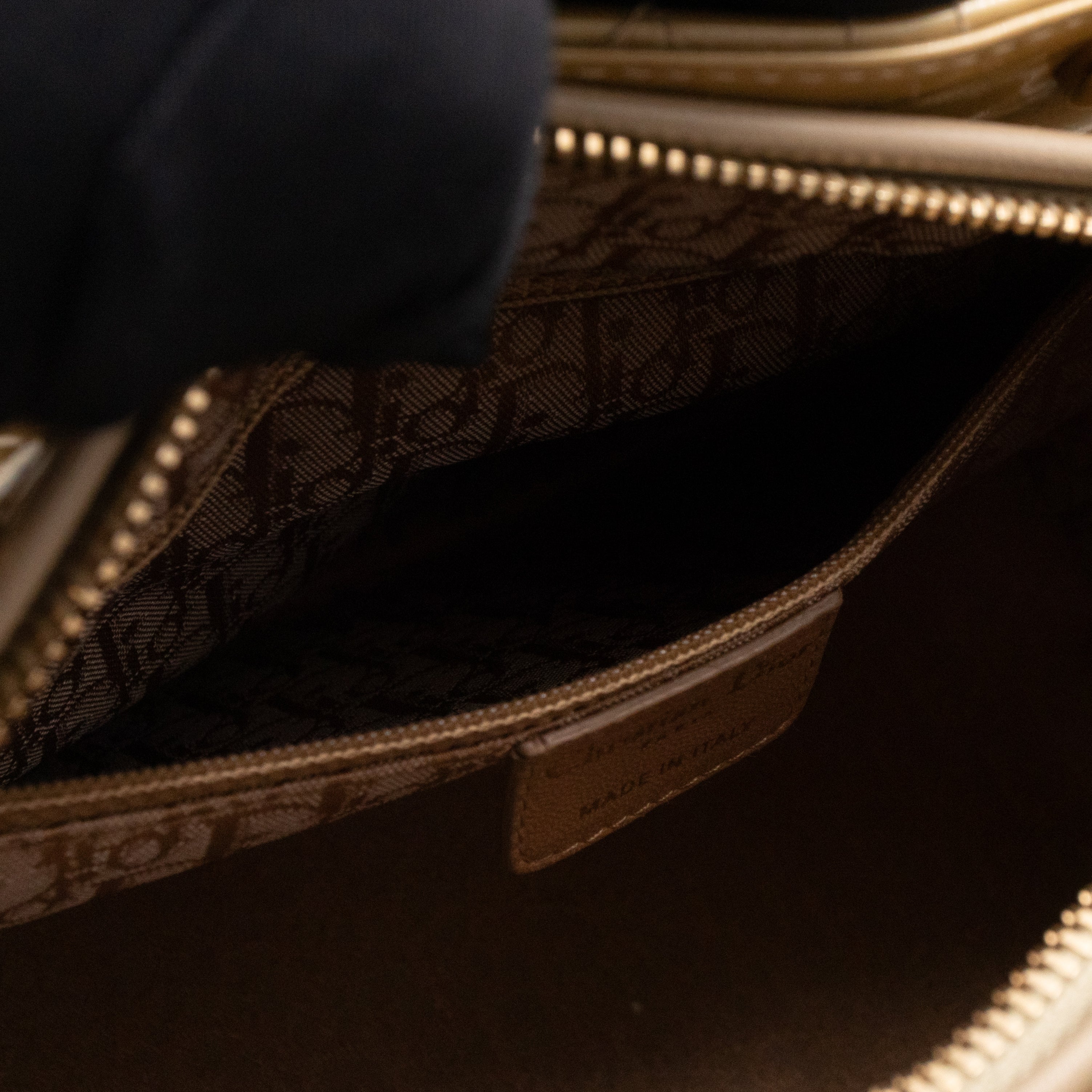 Lady Dior Medium Yellow Patent Leather