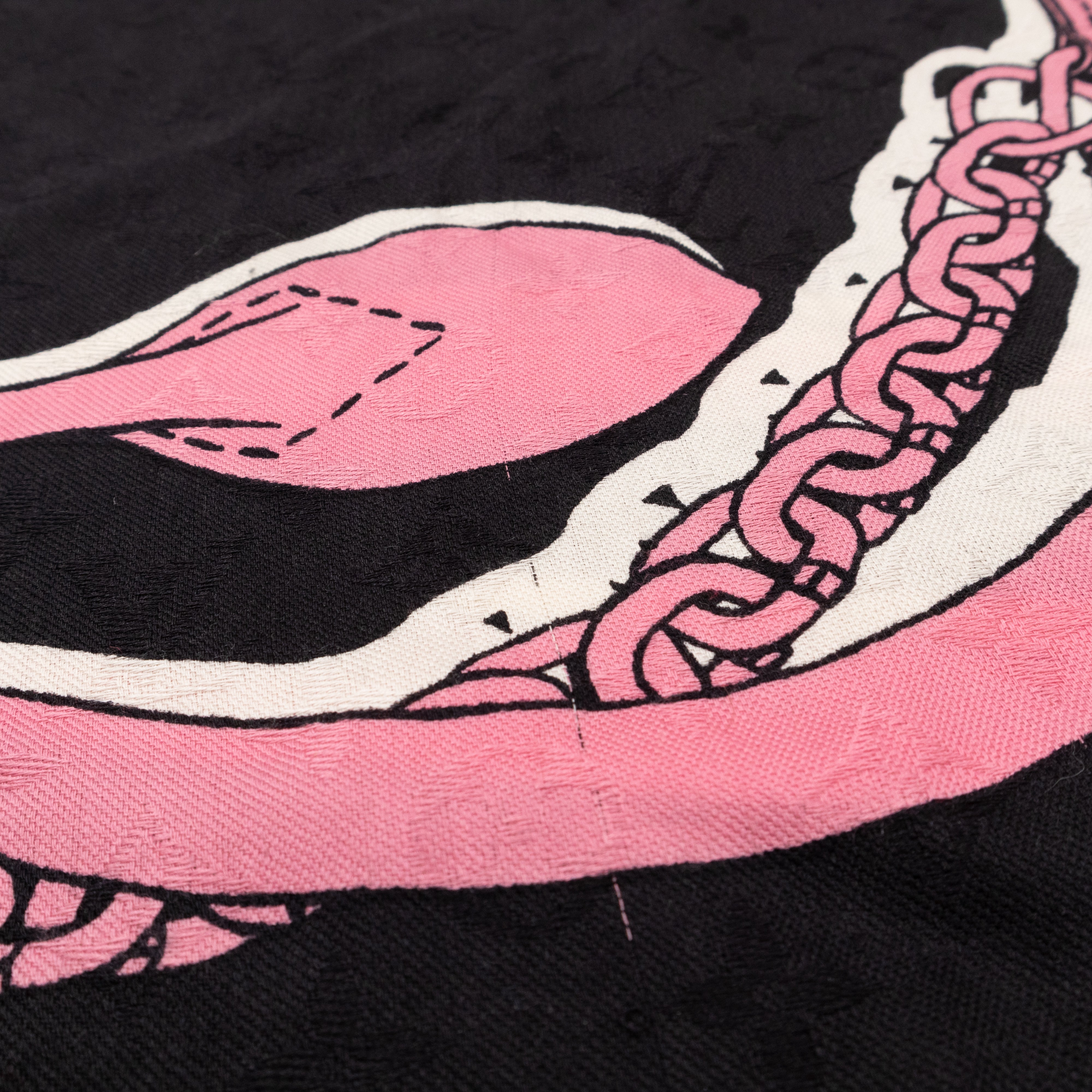 Monogram Shawl Handle Me Black