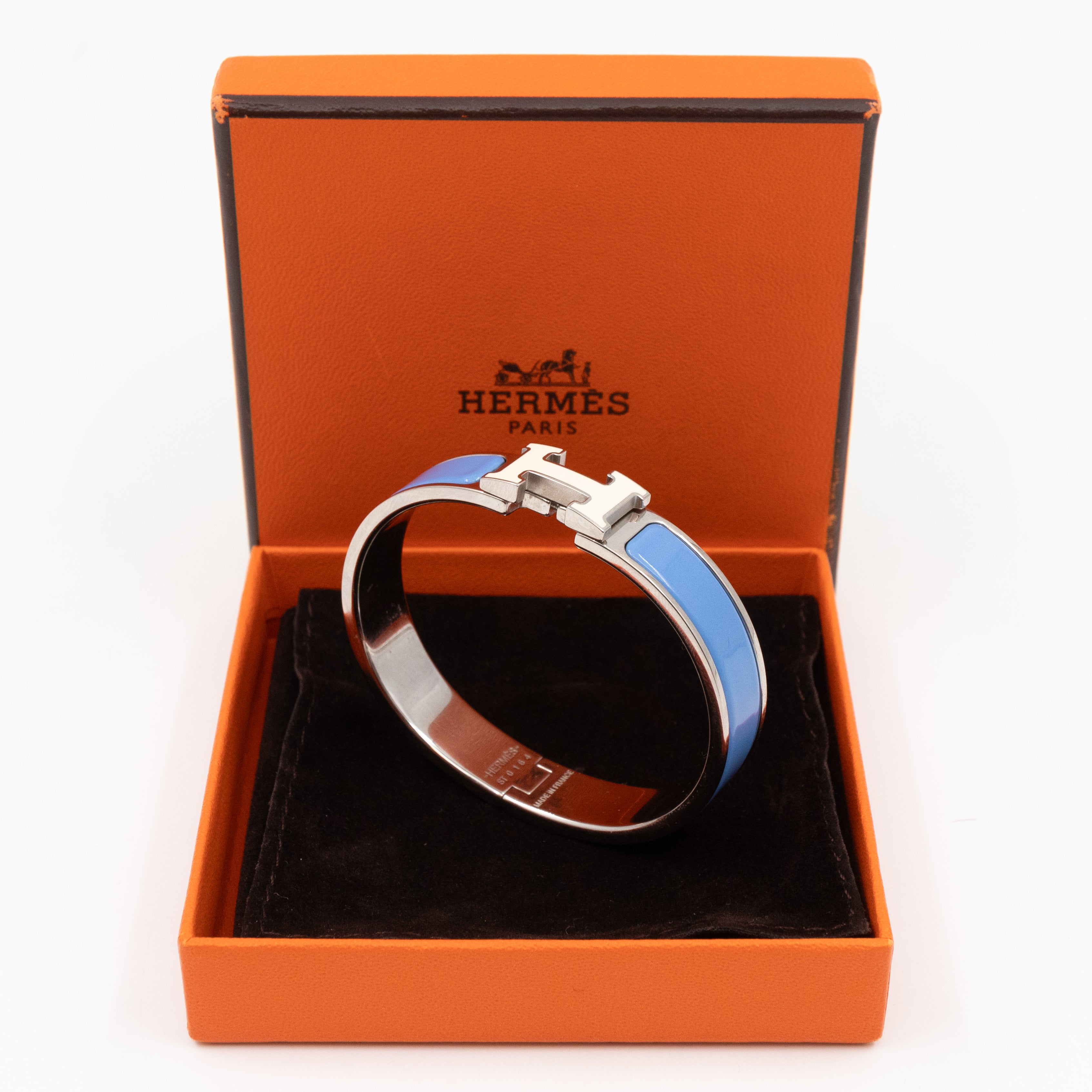Clic H Bracelet PM Blue White Silver