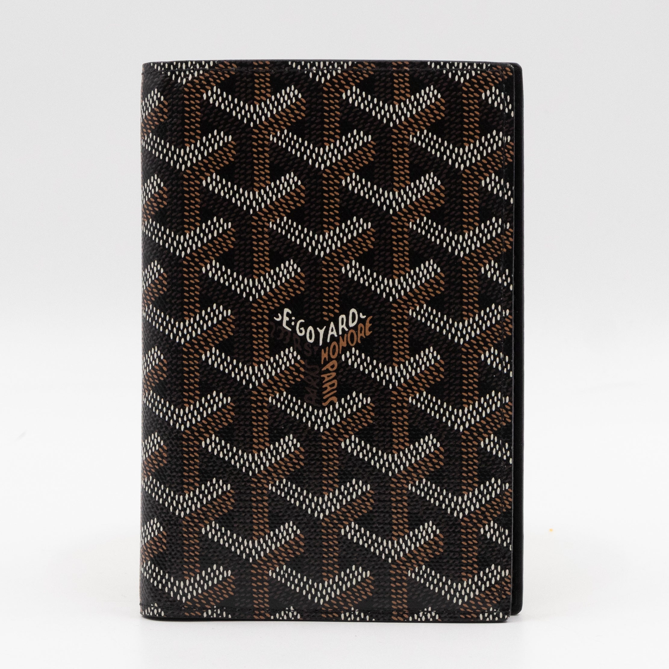Grenelle Passport Cover Goyardine Black
