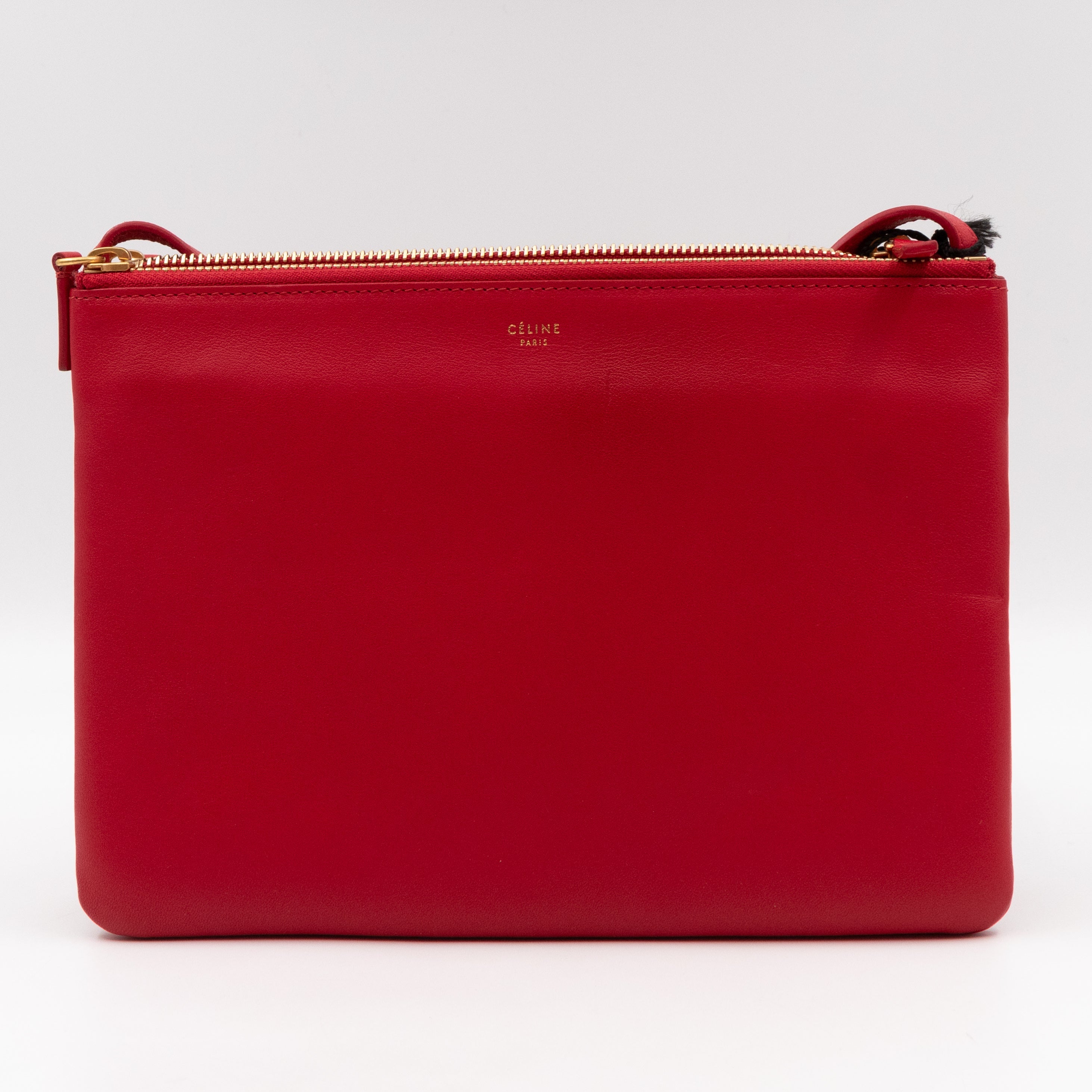 Large Trio Bag Red Leather