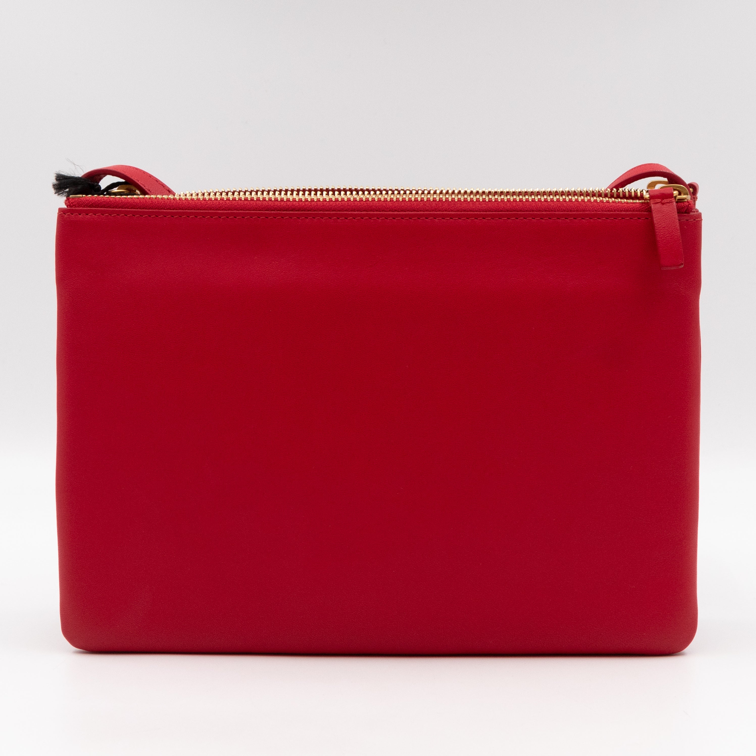 Large Trio Bag Red Leather
