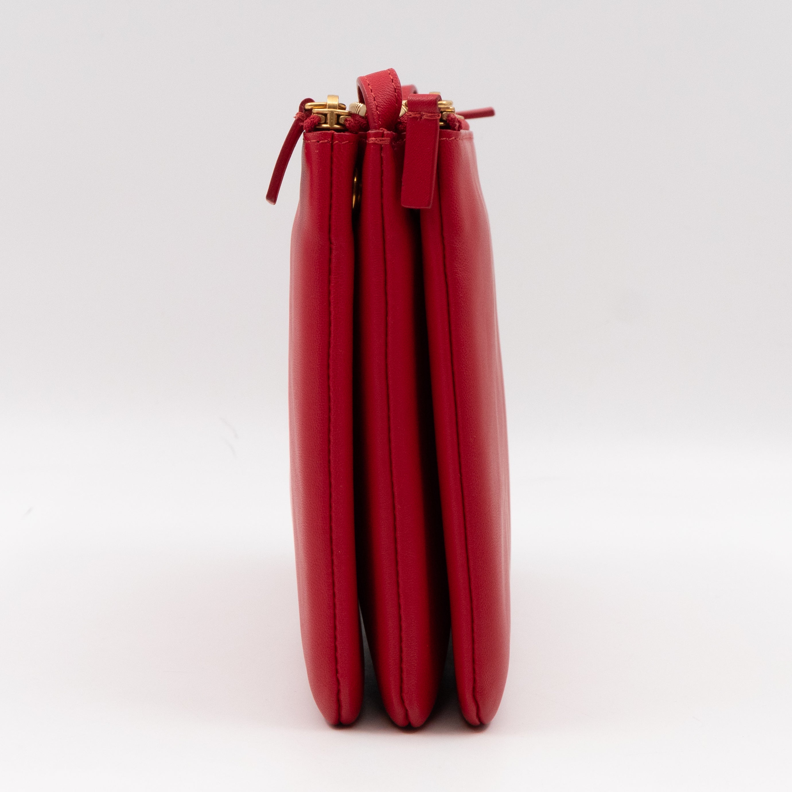 Large Trio Bag Red Leather