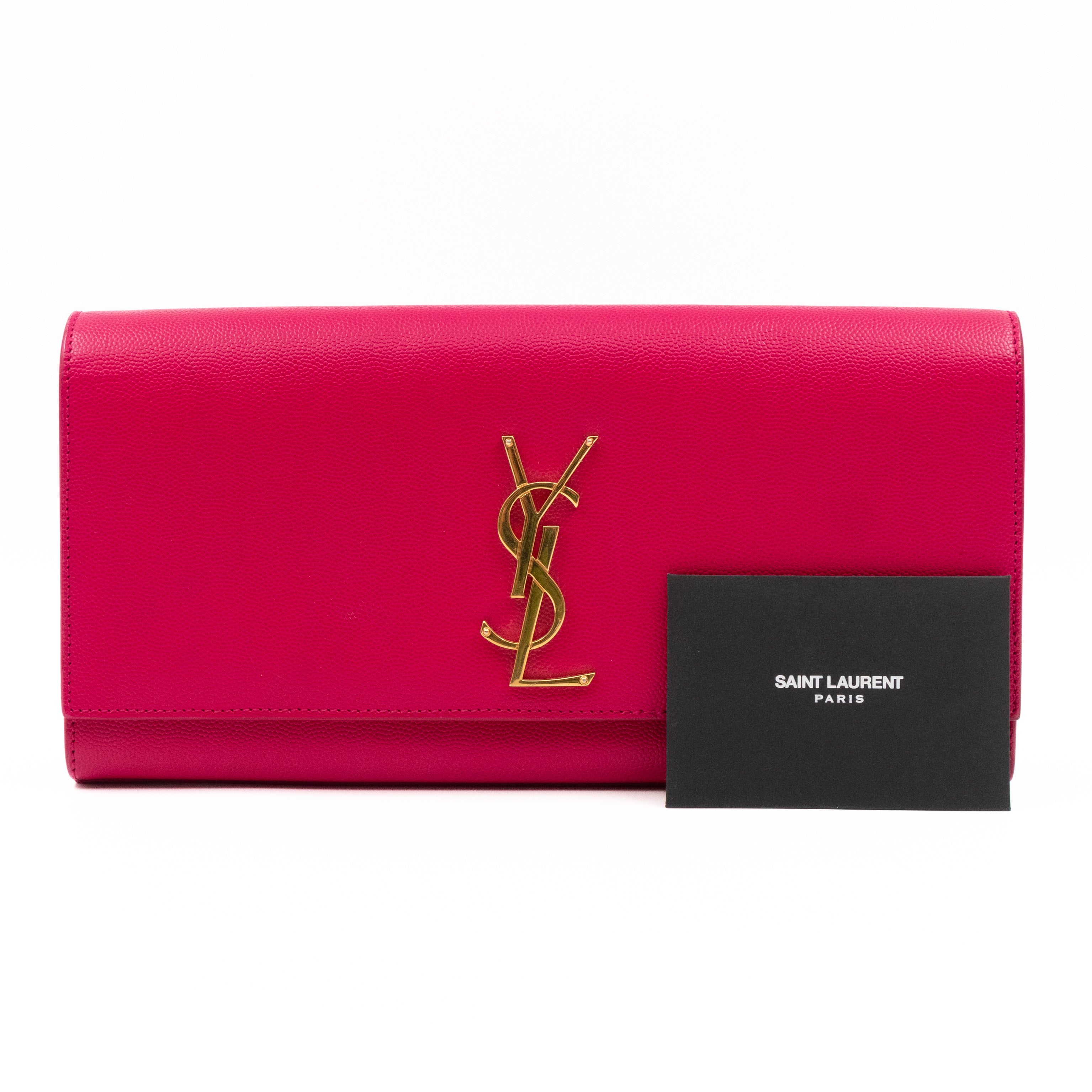 Kate Medium Clutch Pink Leather