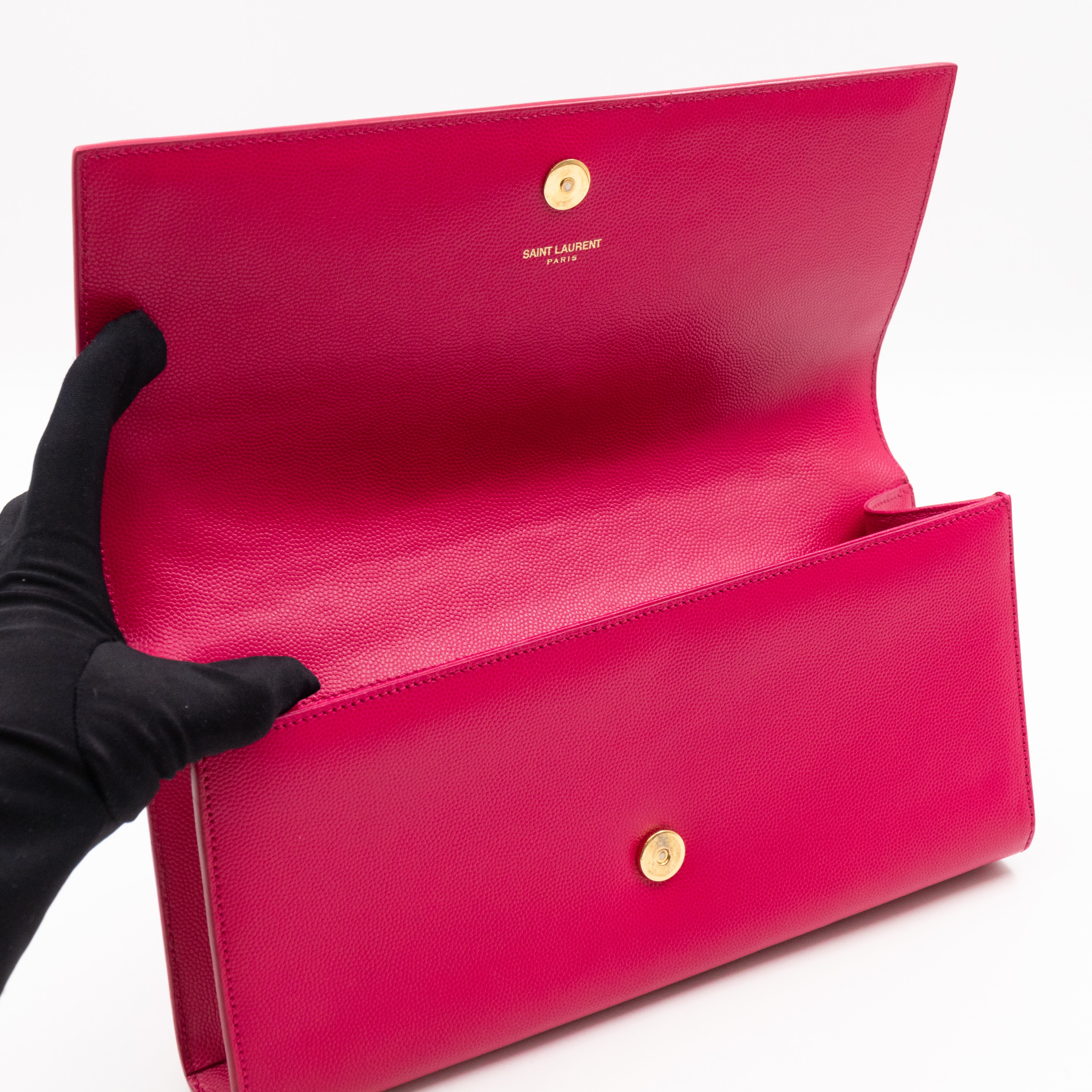 Kate Medium Clutch Pink Leather