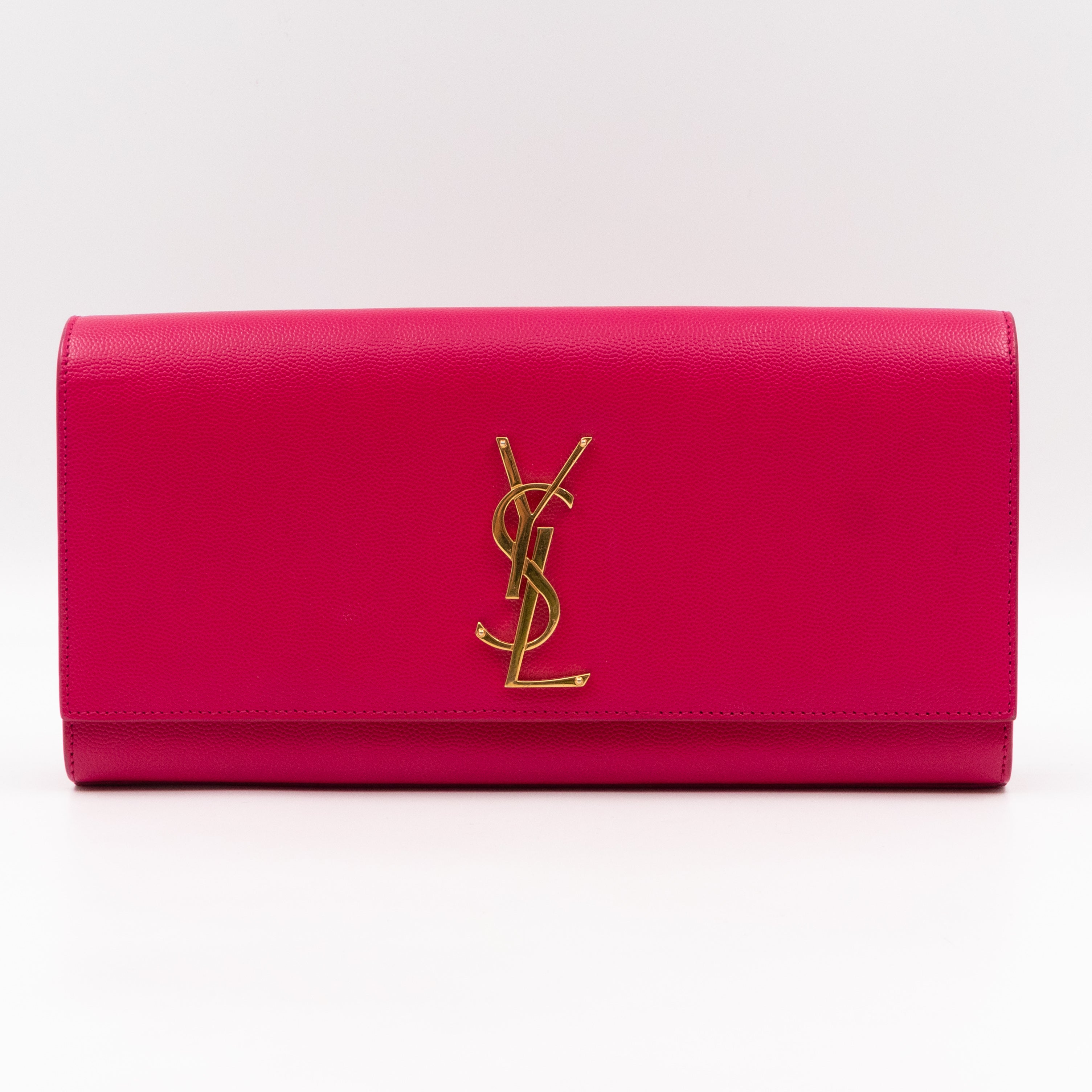 Kate Medium Clutch Pink Leather