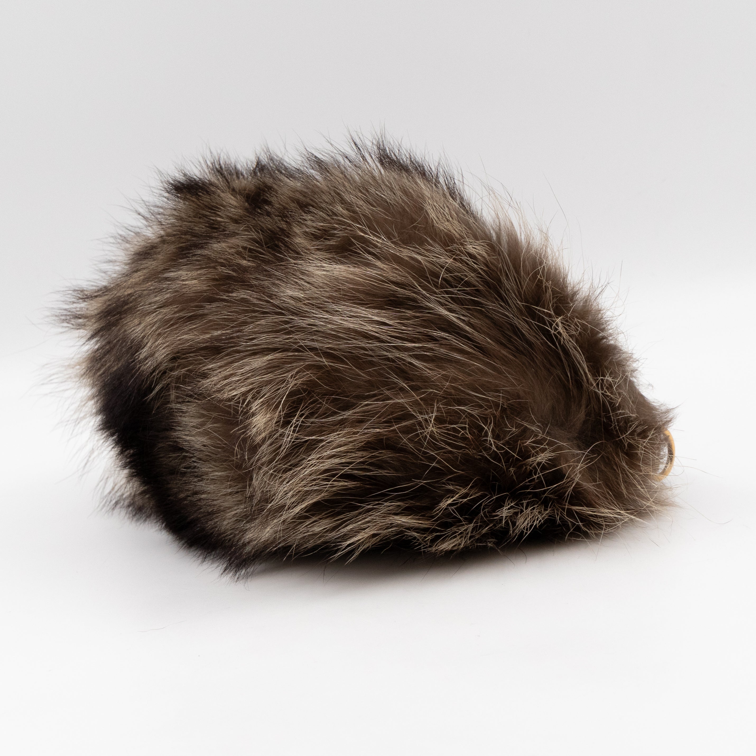 Small Smilla Chain Bag Fur Brown Leather