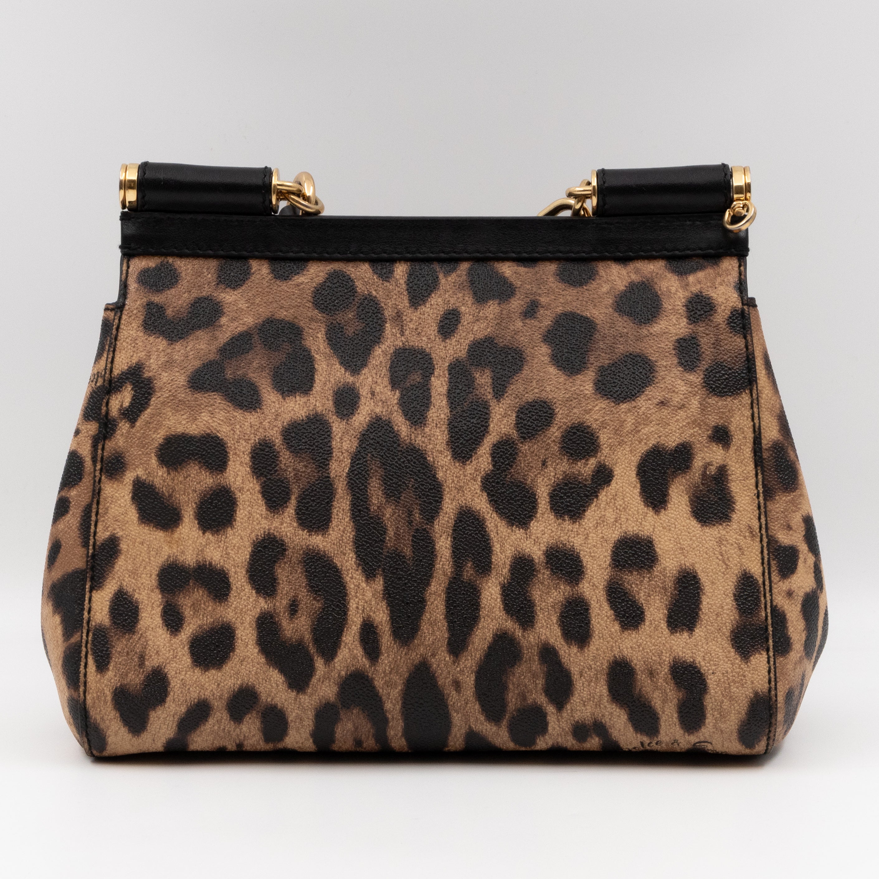 Sicily Medium Dauphine Leather Leopard