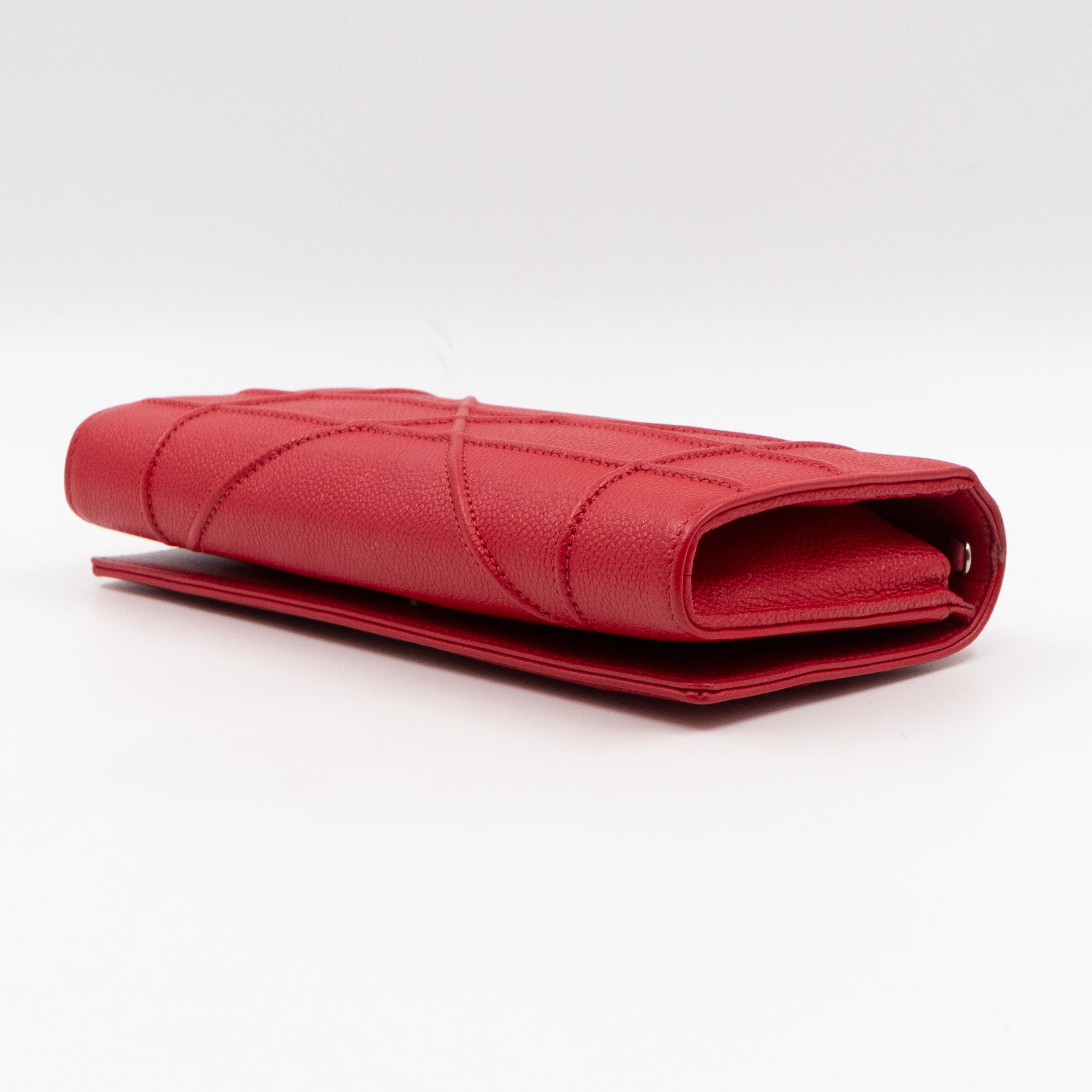 Diorama Croisiere Wallet On Chain Red Leather