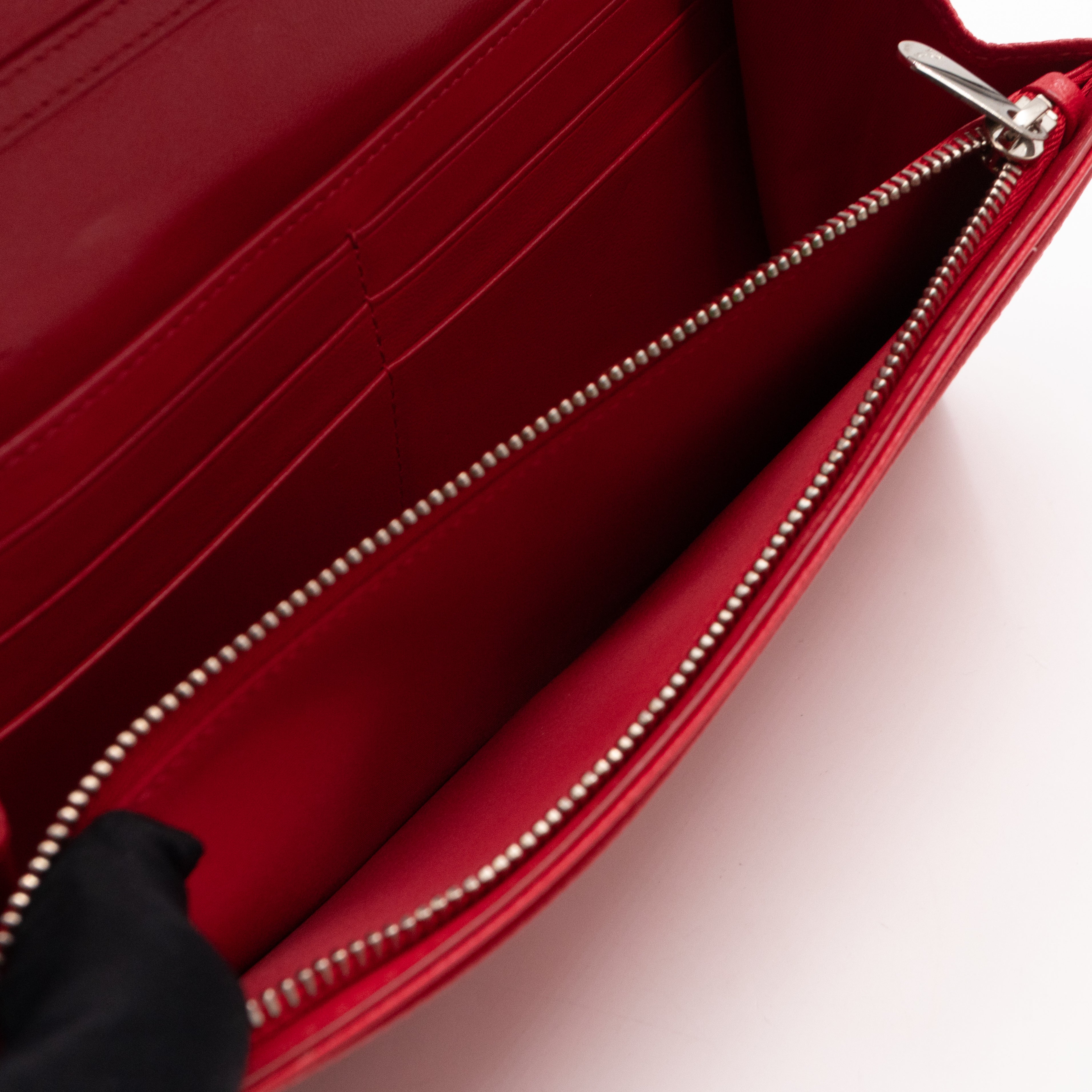 Diorama Croisiere Wallet On Chain Red Leather