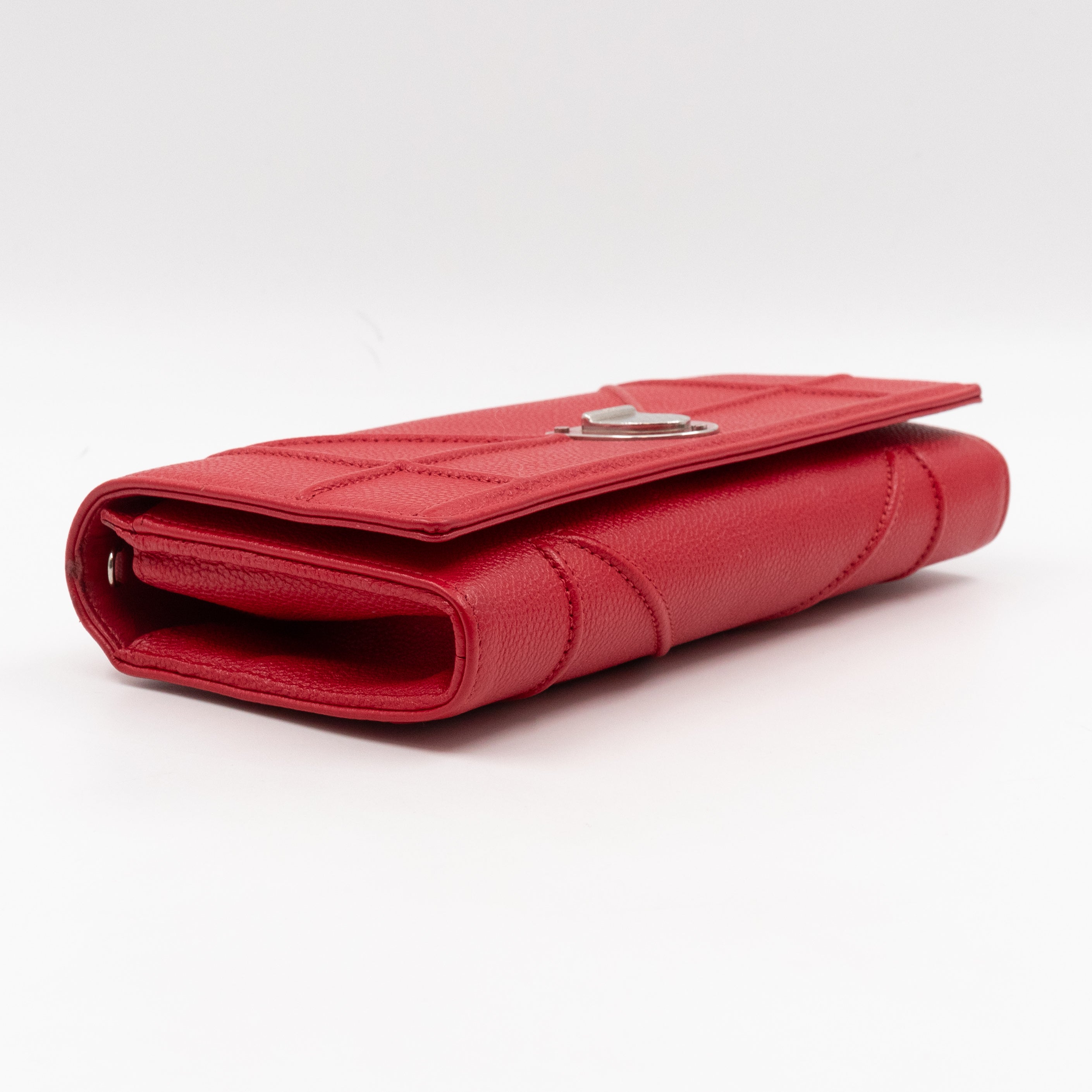 Diorama Croisiere Wallet On Chain Red Leather