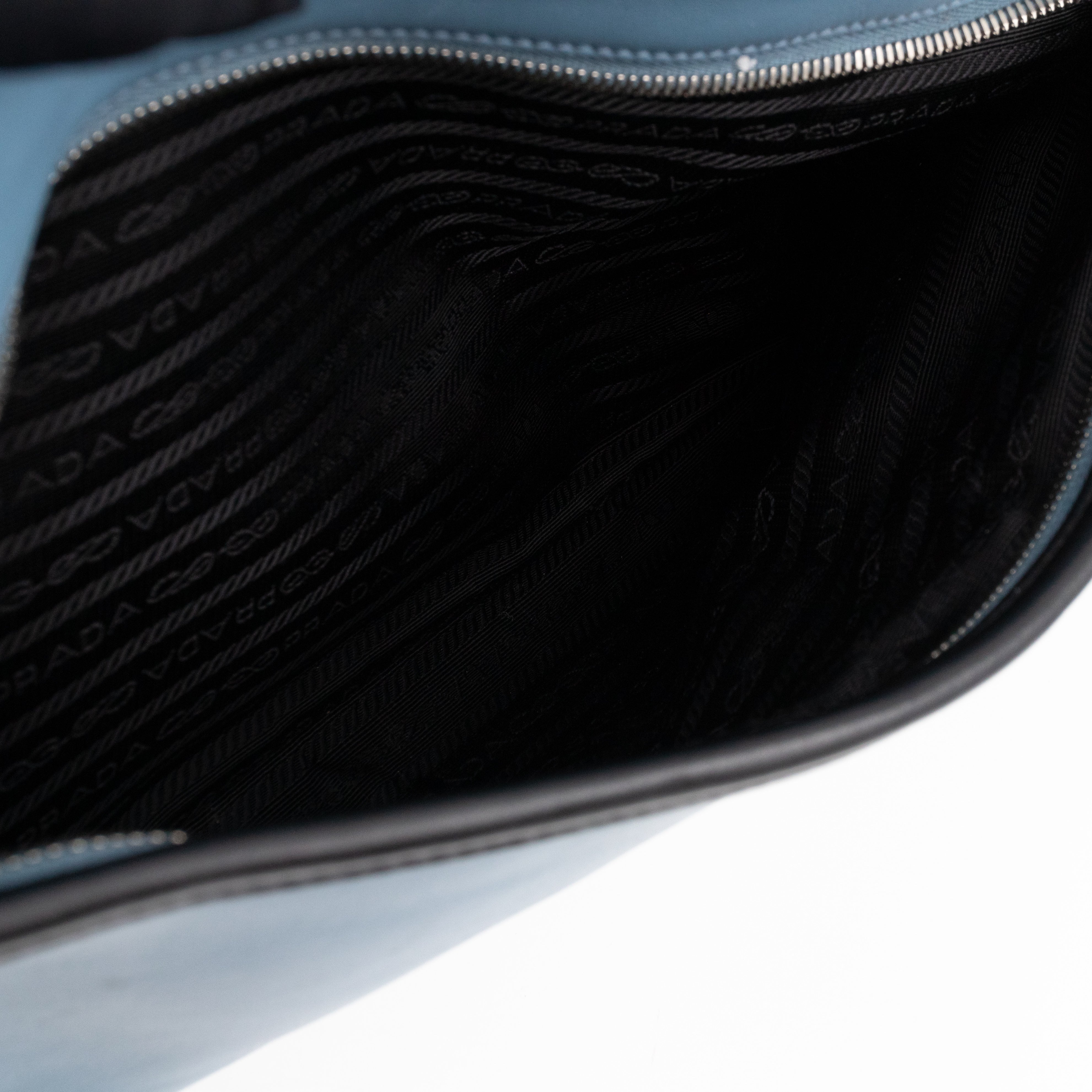 Duffle James Jean Large Blue Leather