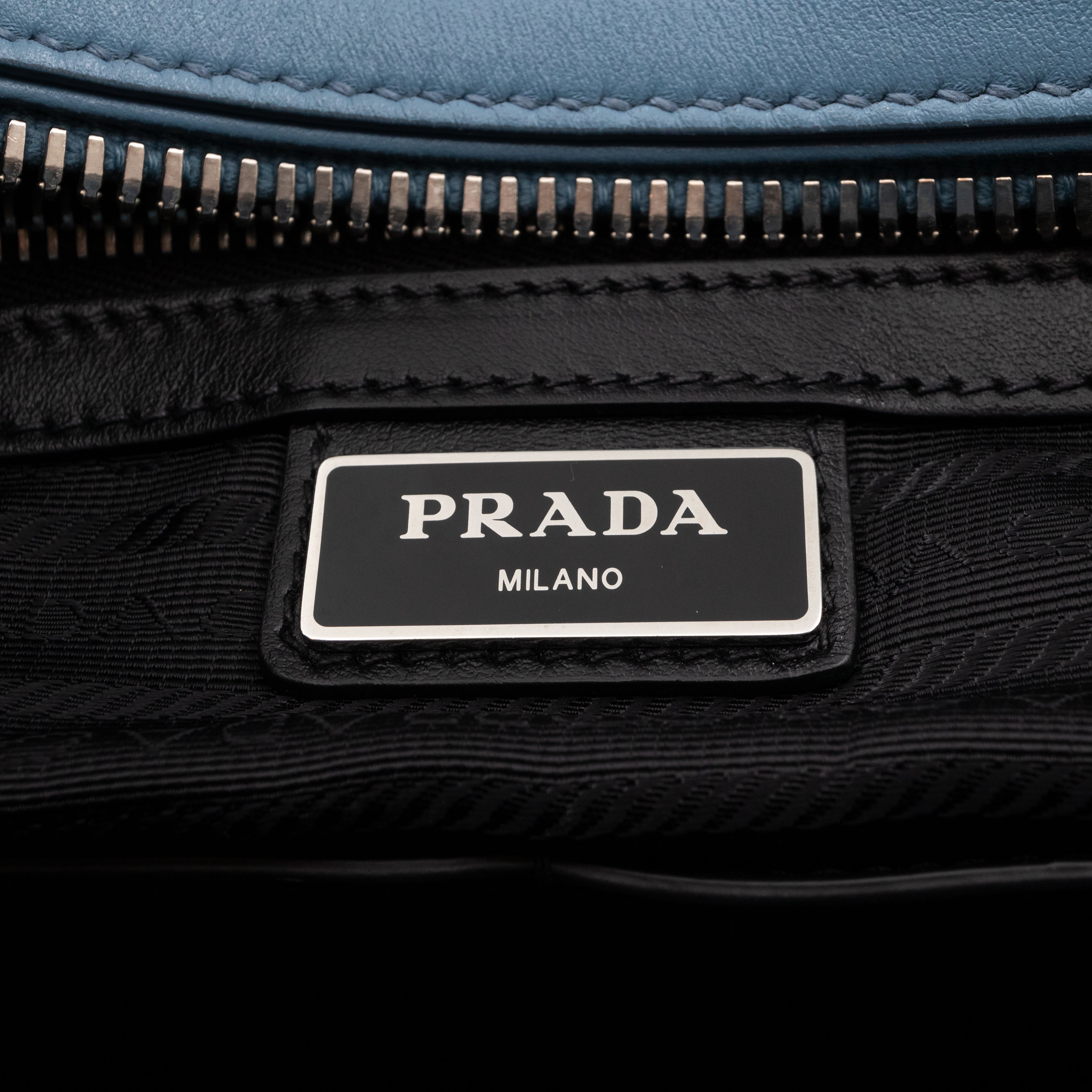Duffle James Jean Large Blue Leather