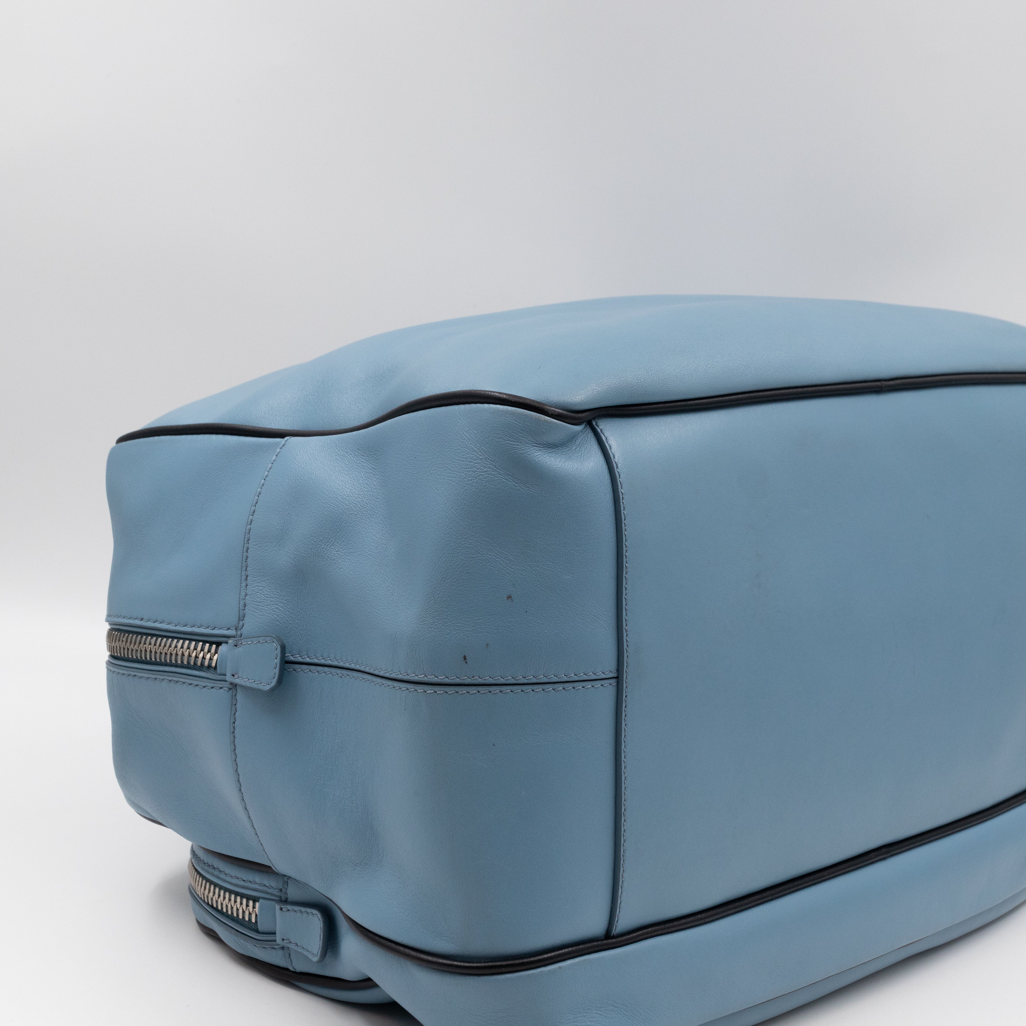 Duffle James Jean Large Blue Leather