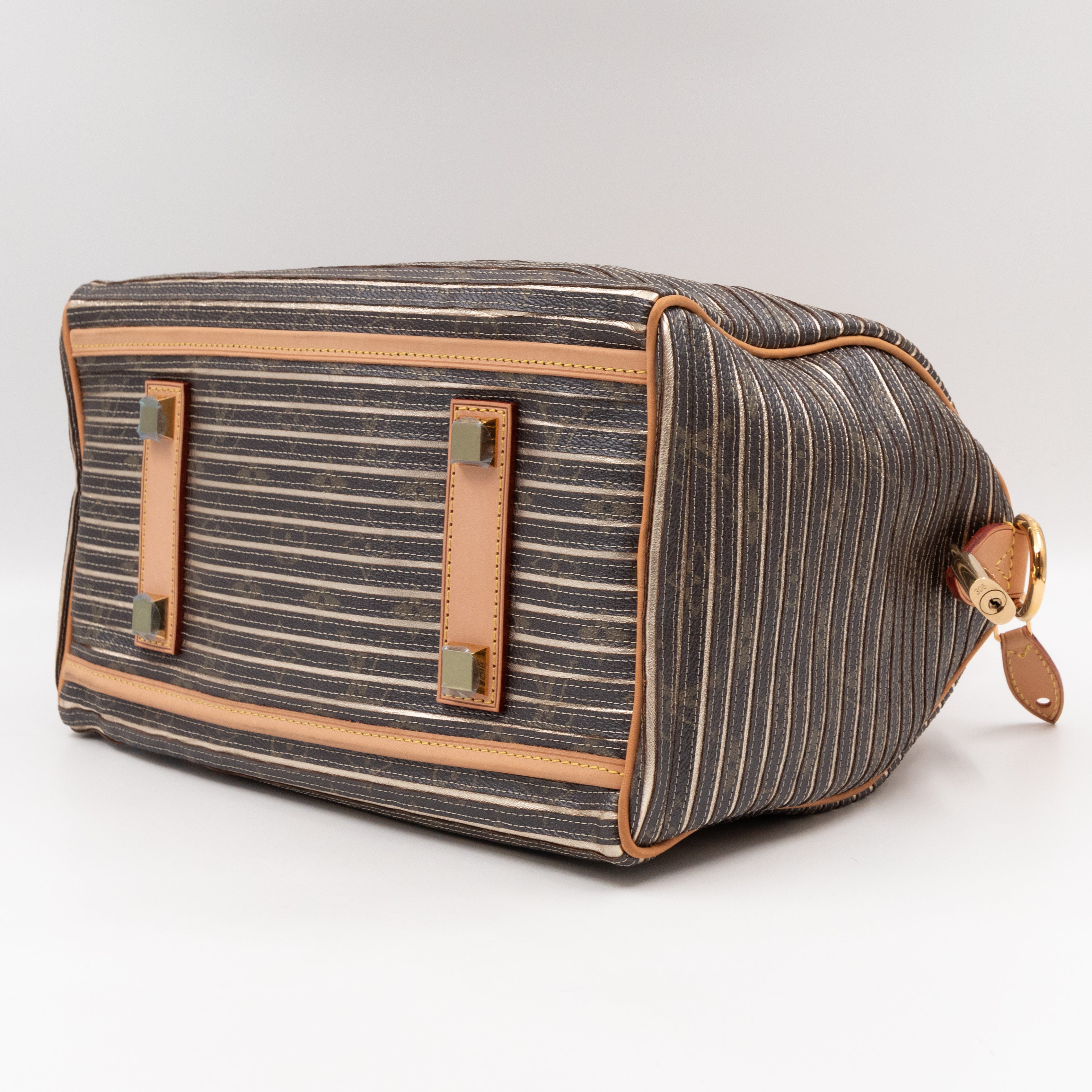 Speedy 30 Bandouliere Monogram Eden Argent