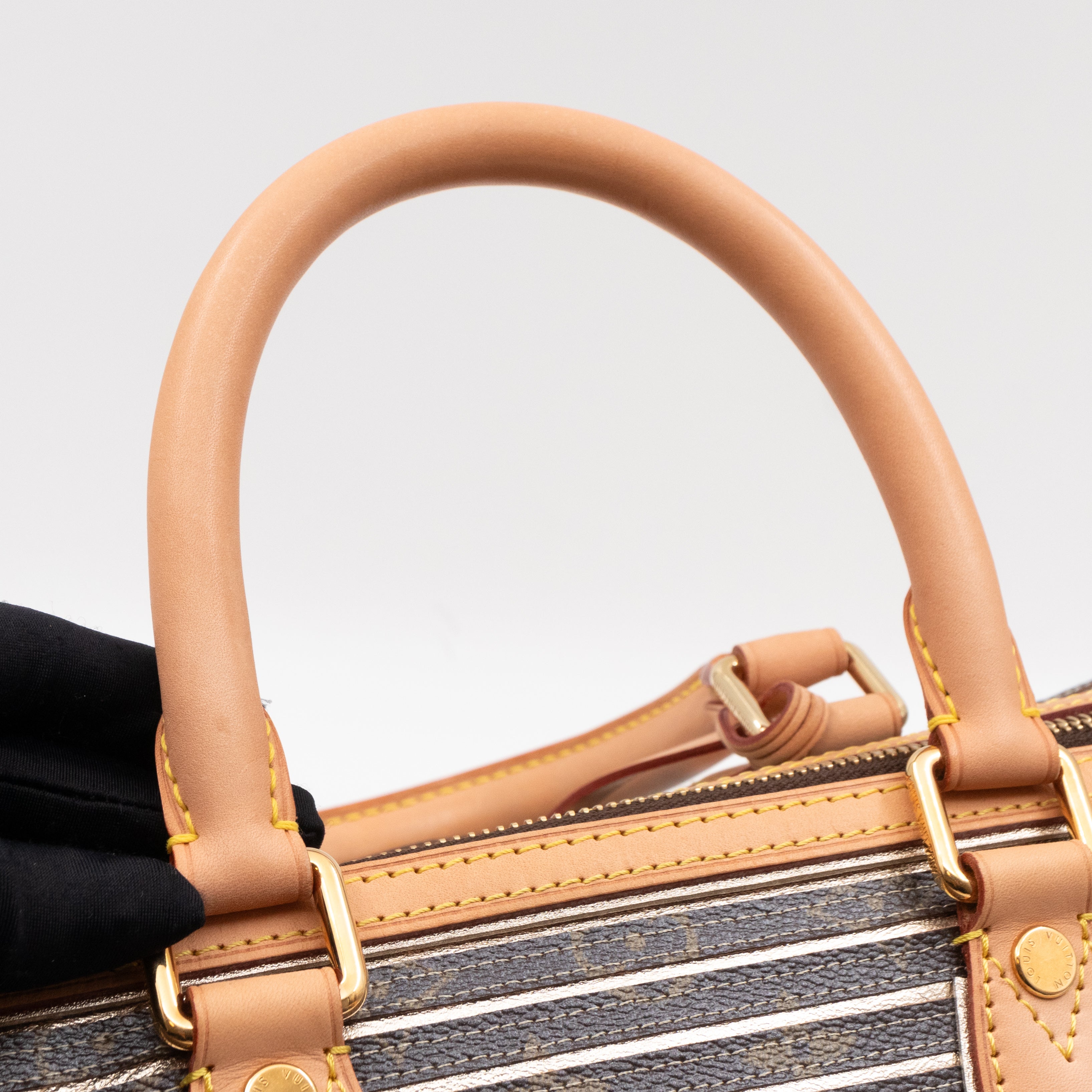 Speedy 30 Bandouliere Monogram Eden Argent