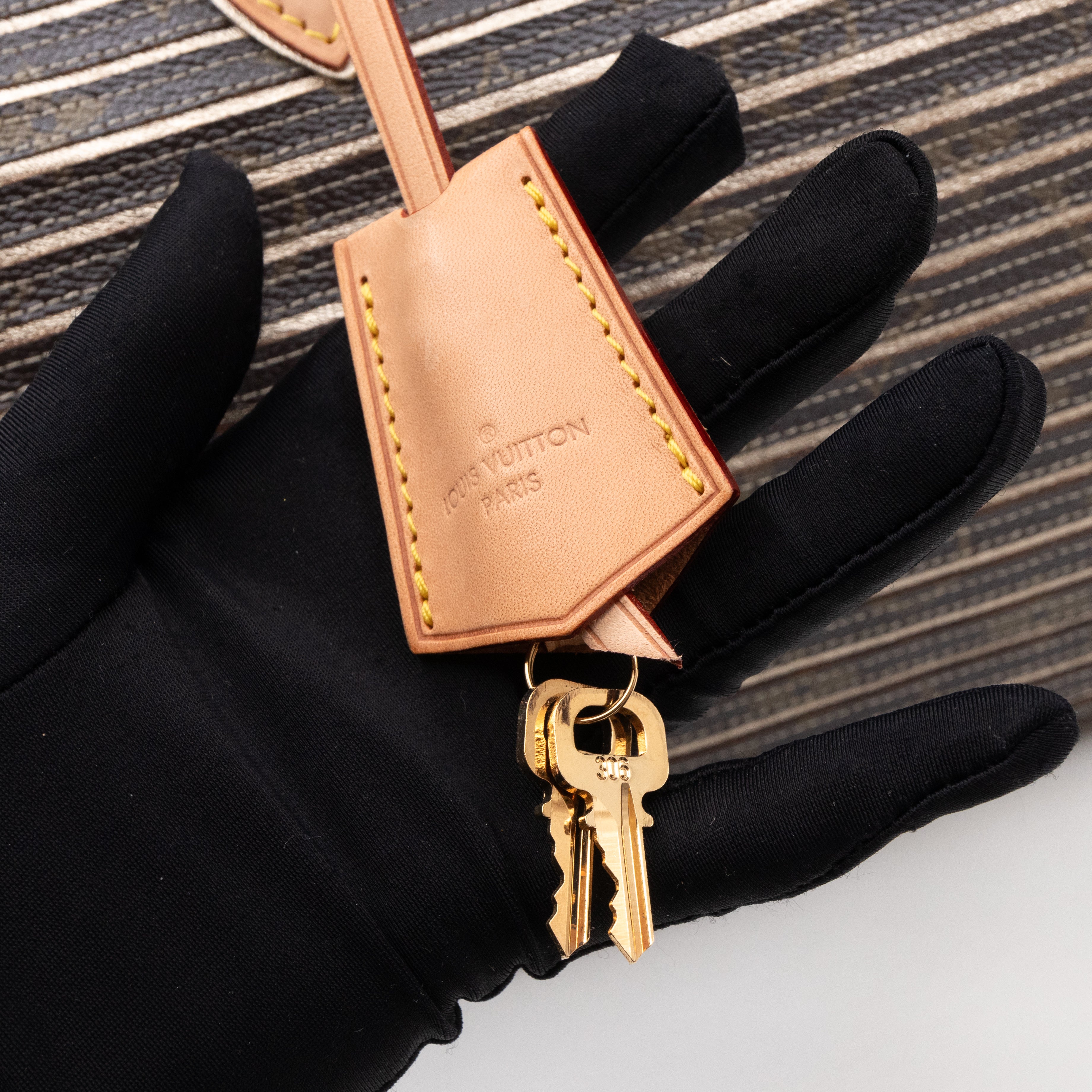 Speedy 30 Bandouliere Monogram Eden Argent