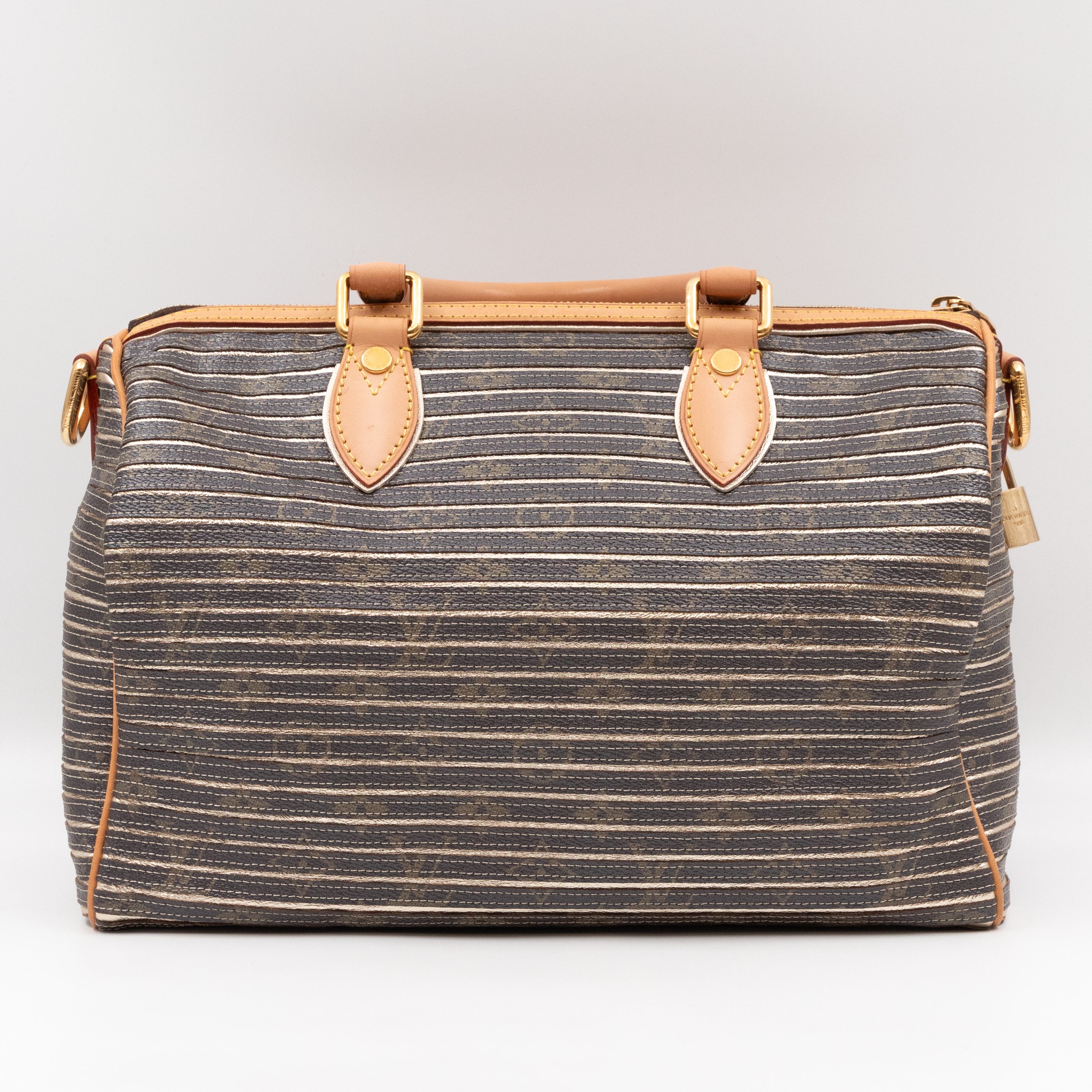 Speedy 30 Bandouliere Monogram Eden Argent