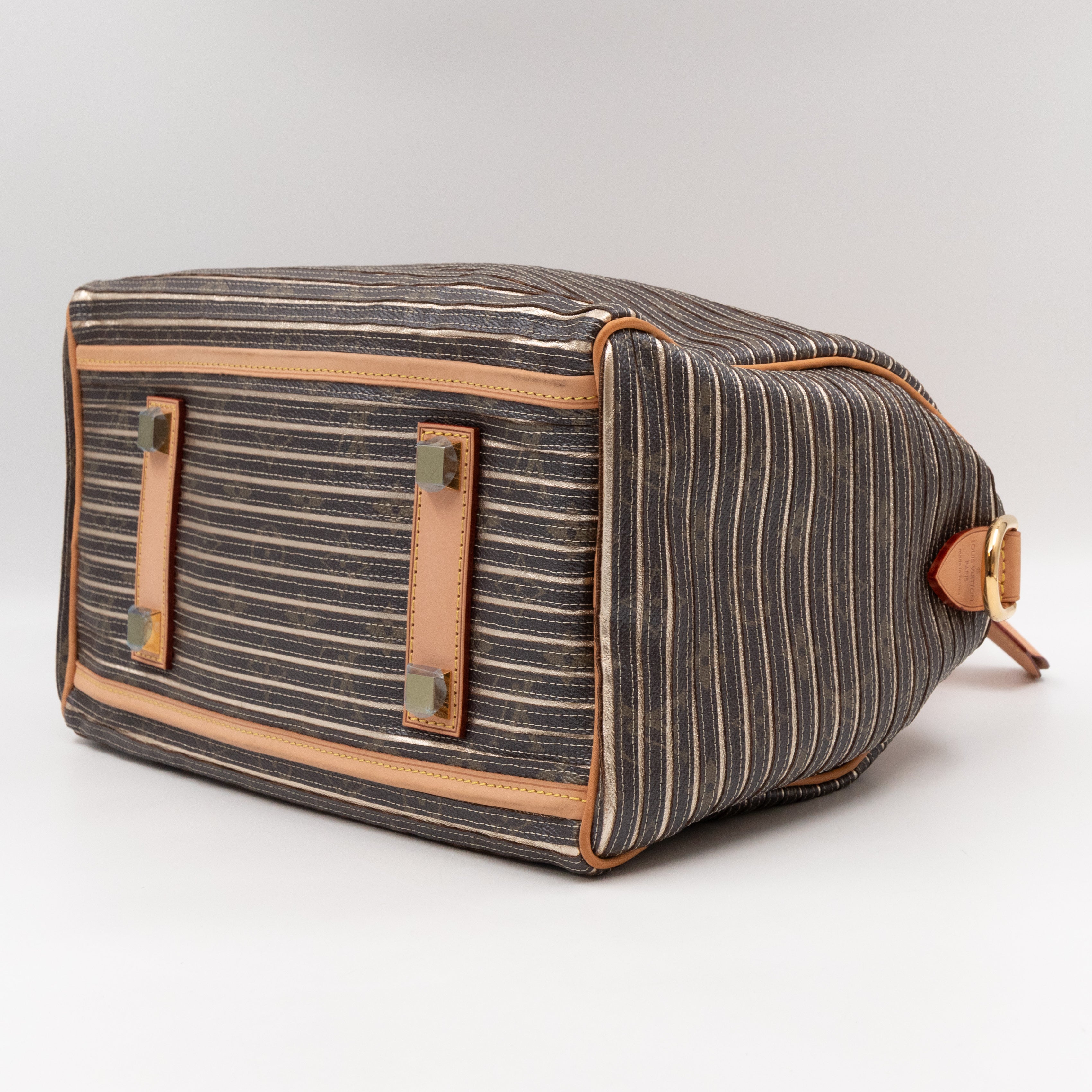 Speedy 30 Bandouliere Monogram Eden Argent