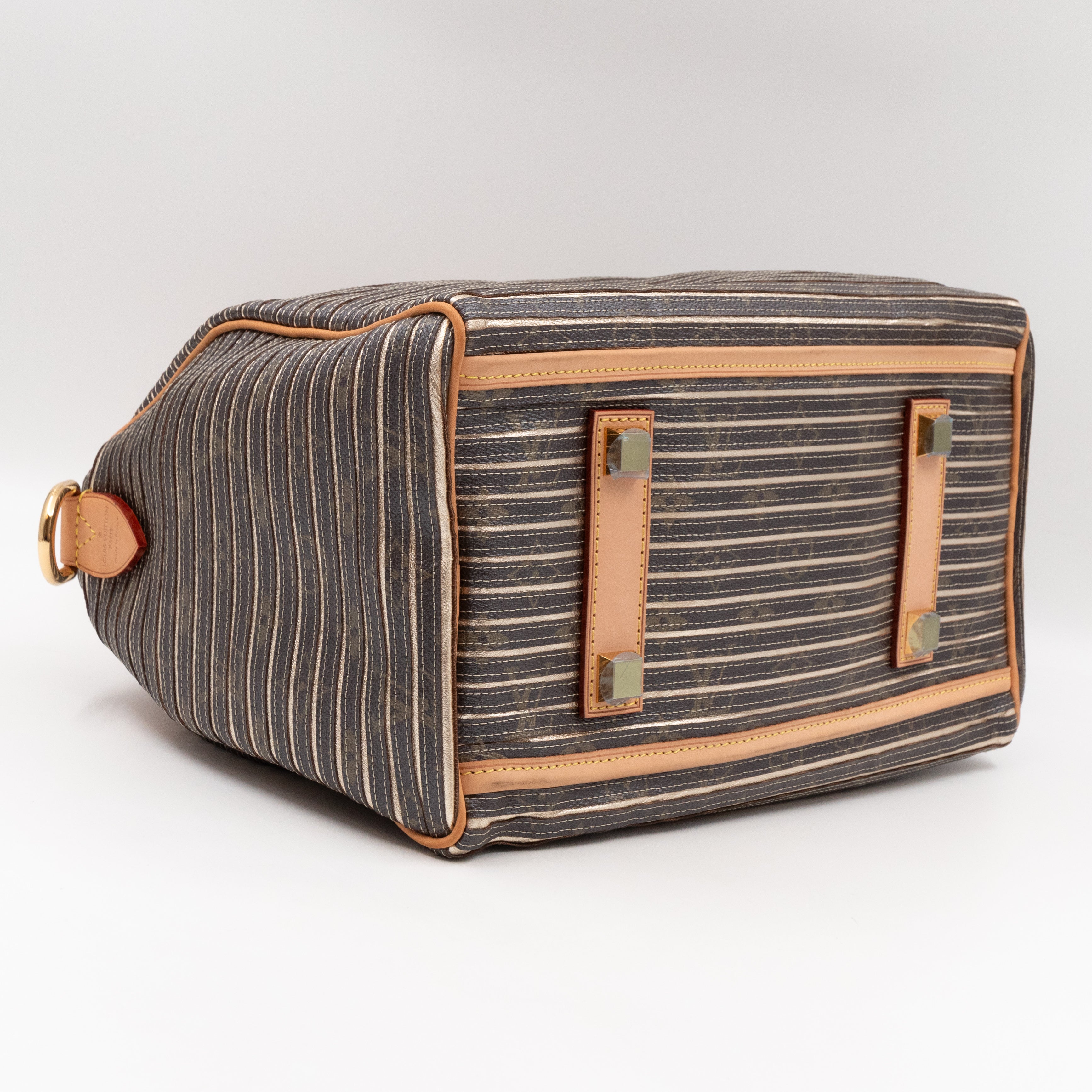 Speedy 30 Bandouliere Monogram Eden Argent