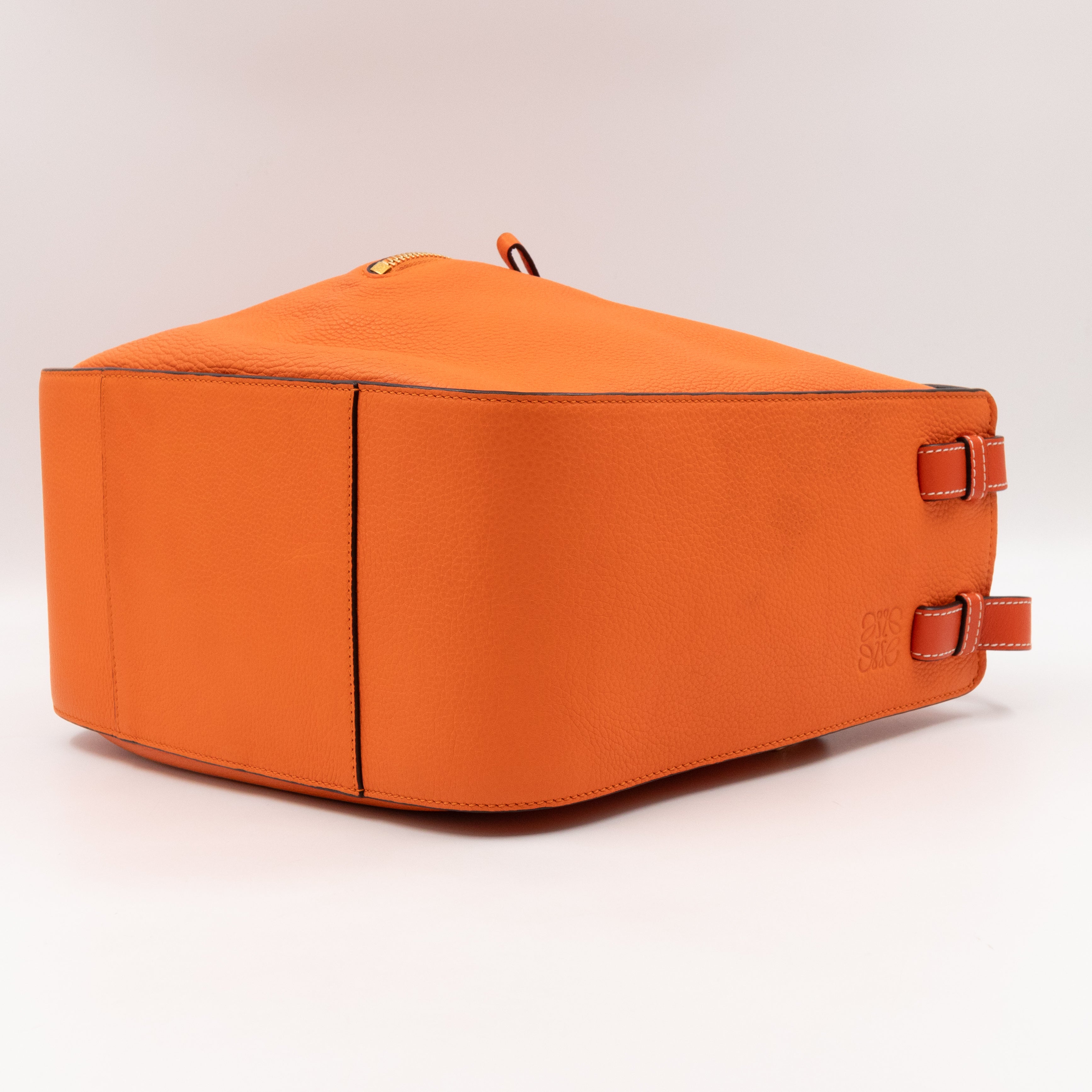 Small Hammock Bag Orange Leather