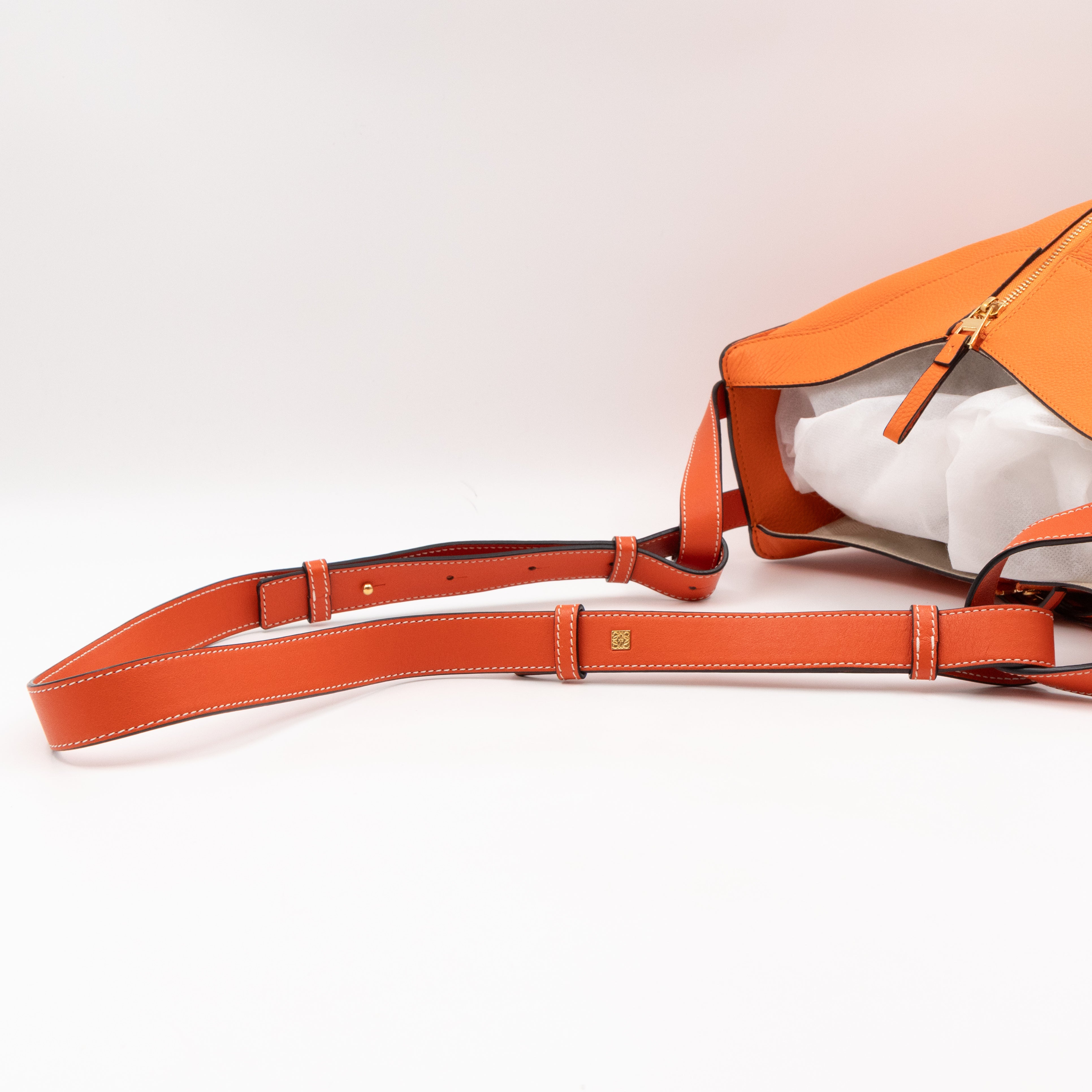 Small Hammock Bag Orange Leather