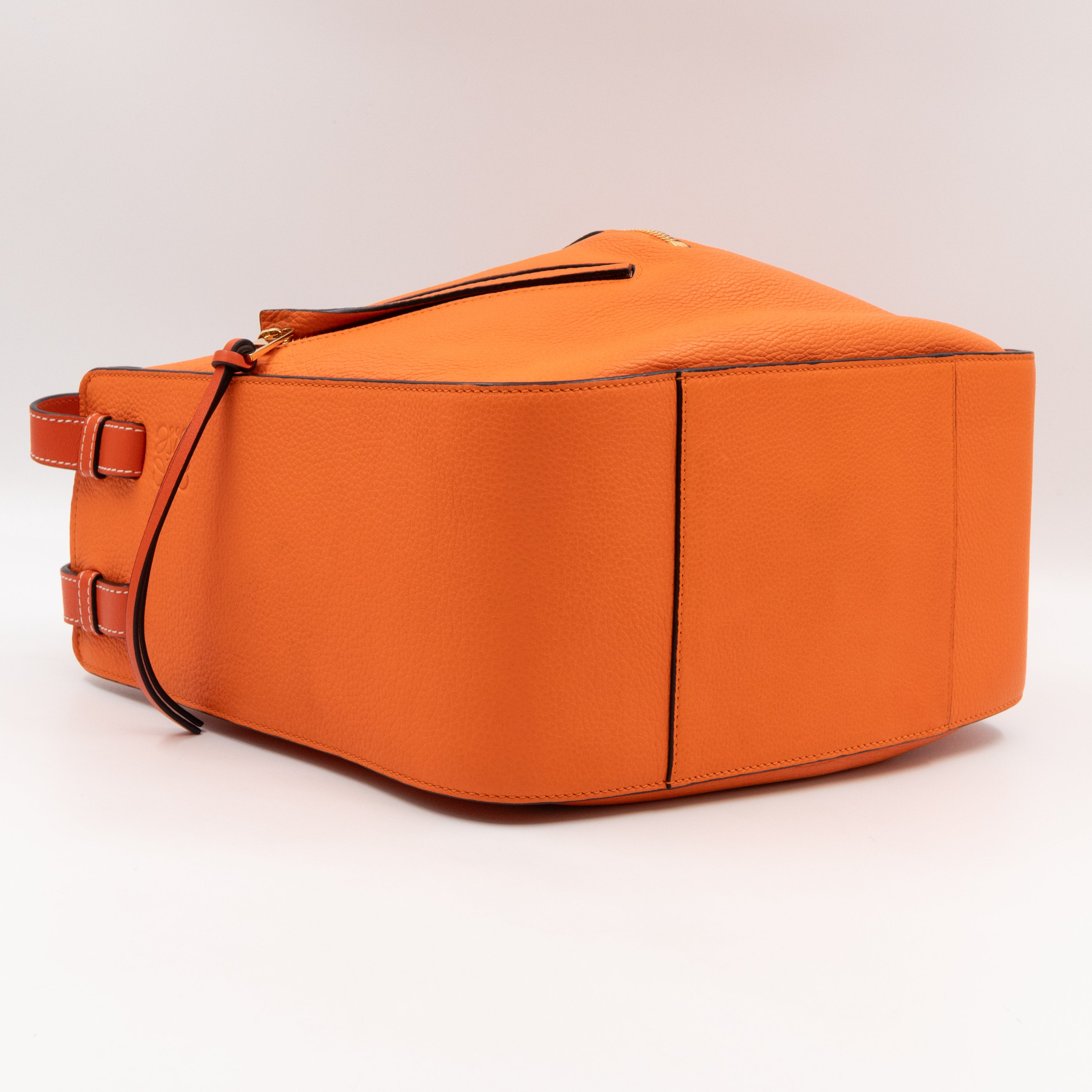 Small Hammock Bag Orange Leather