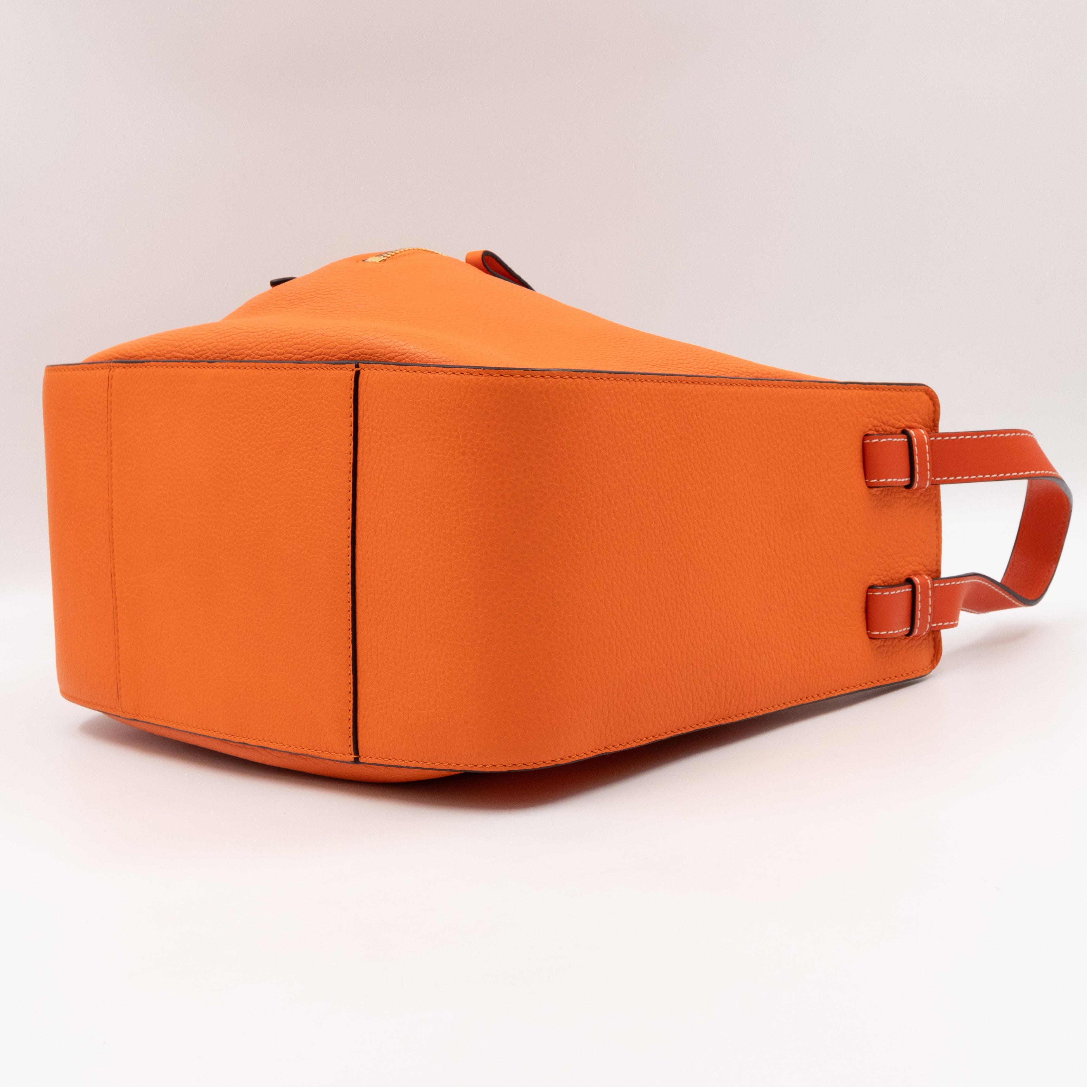Small Hammock Bag Orange Leather