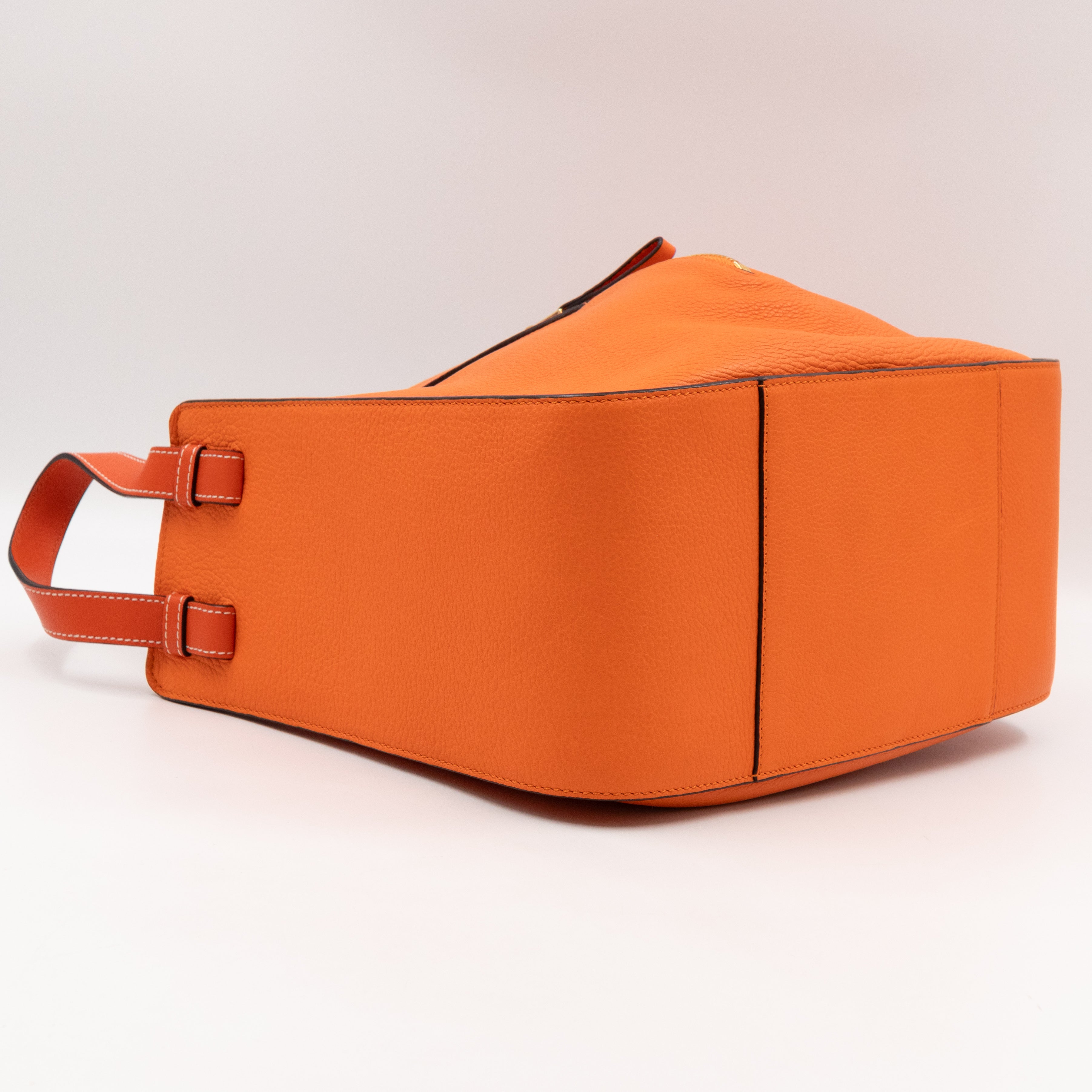 Small Hammock Bag Orange Leather