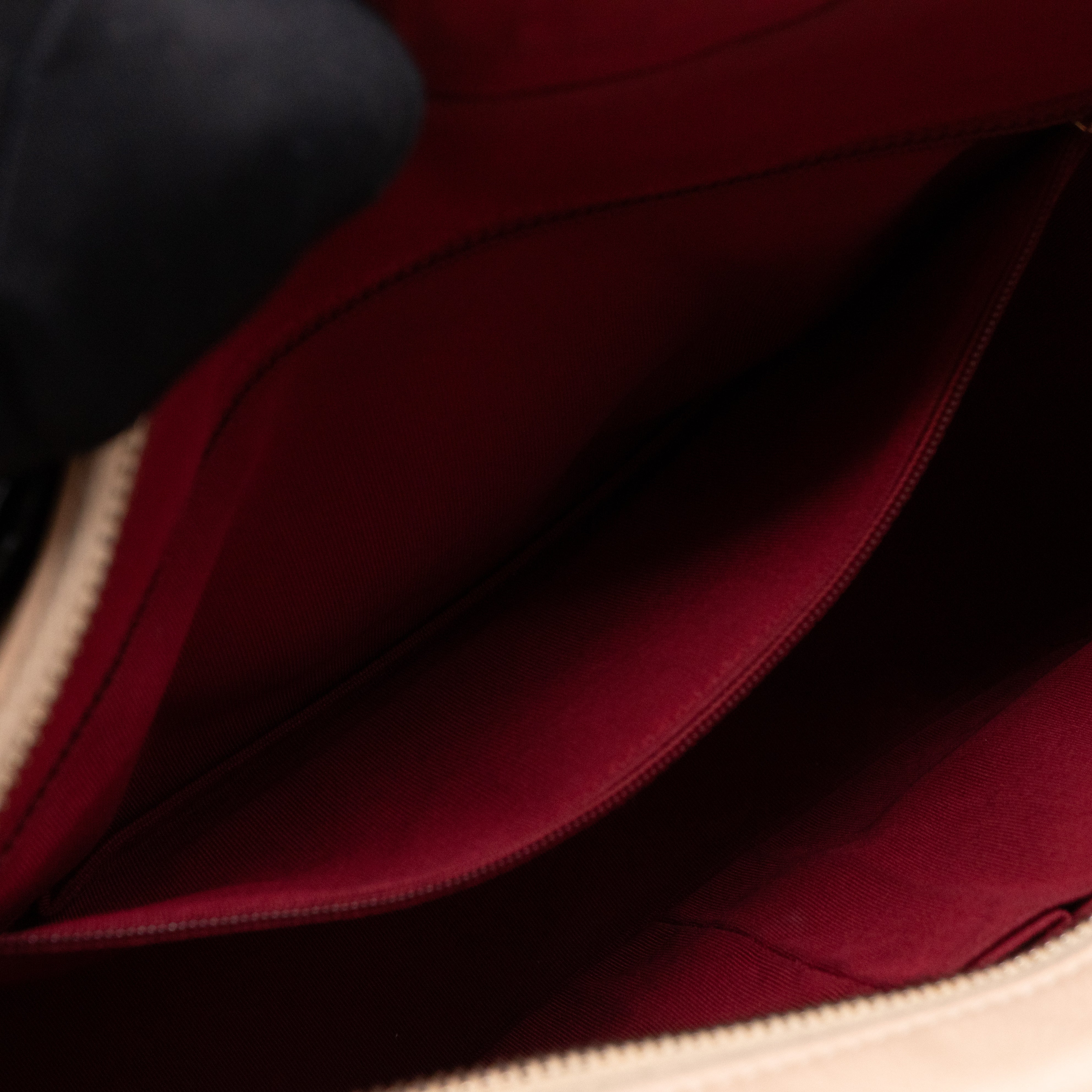 Gabrielle Hobo Large Beige Calfskin Leather