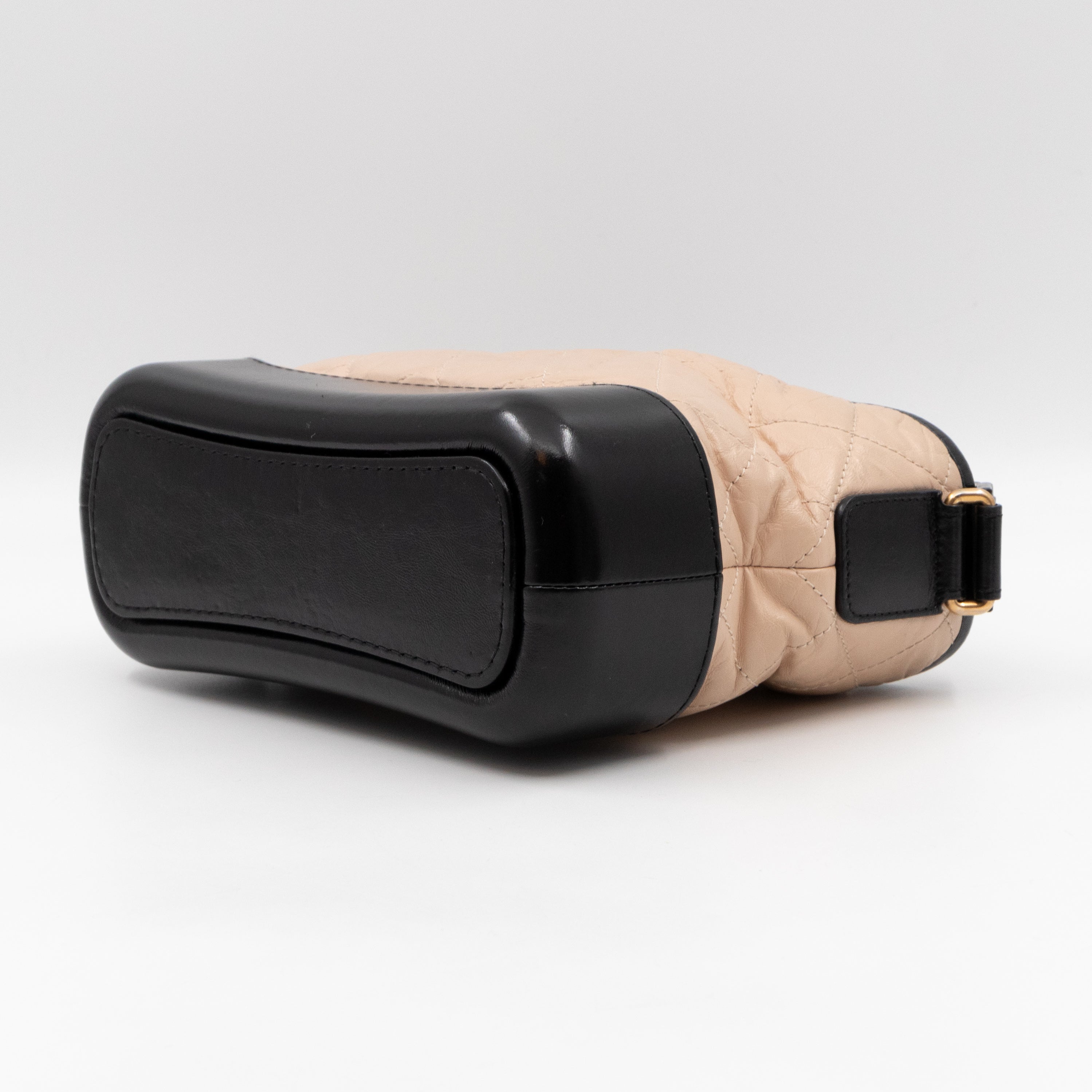 Gabrielle Hobo Small Beige Calf Leather