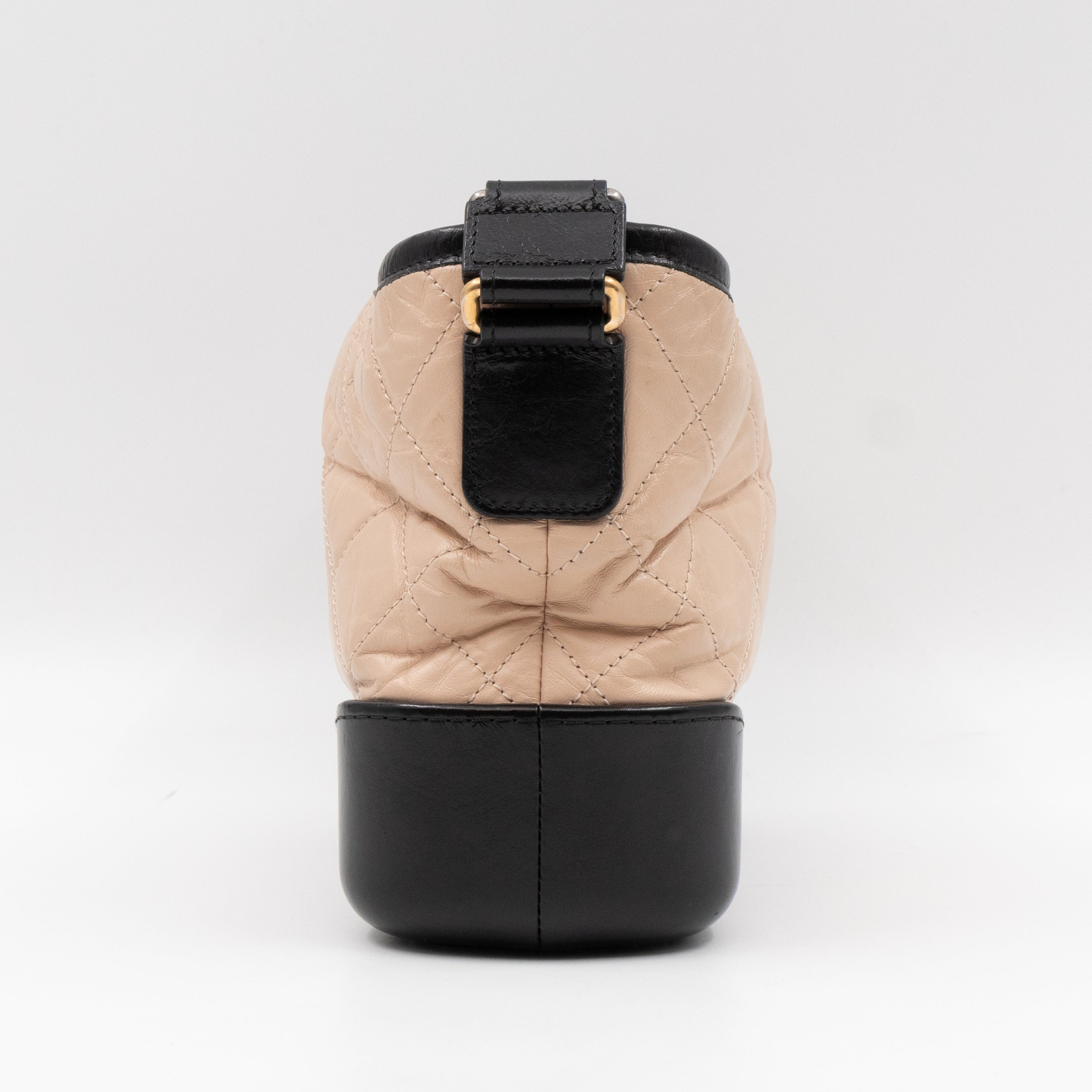 Gabrielle Hobo Small Beige Calf Leather