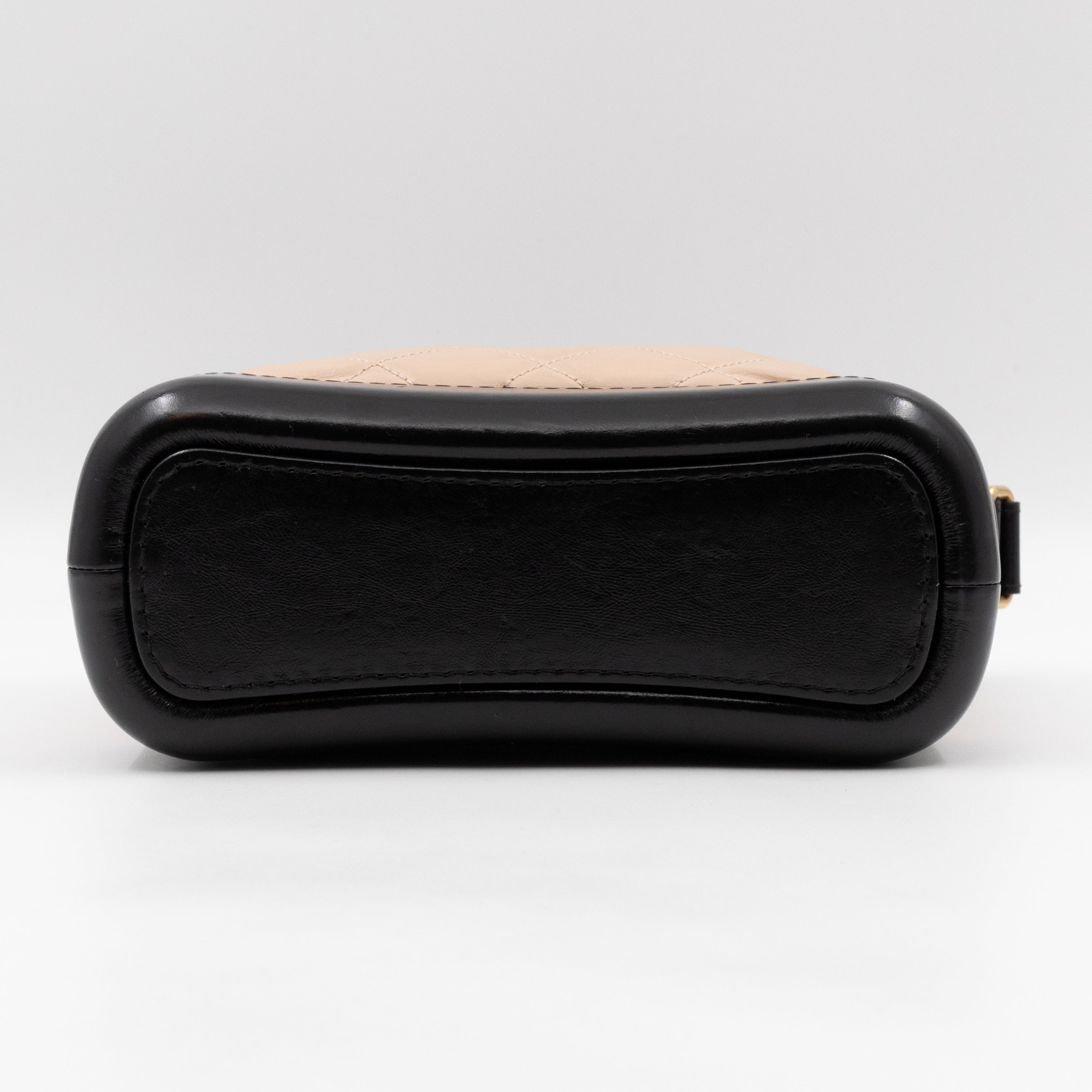 Gabrielle Hobo Small Beige Calf Leather