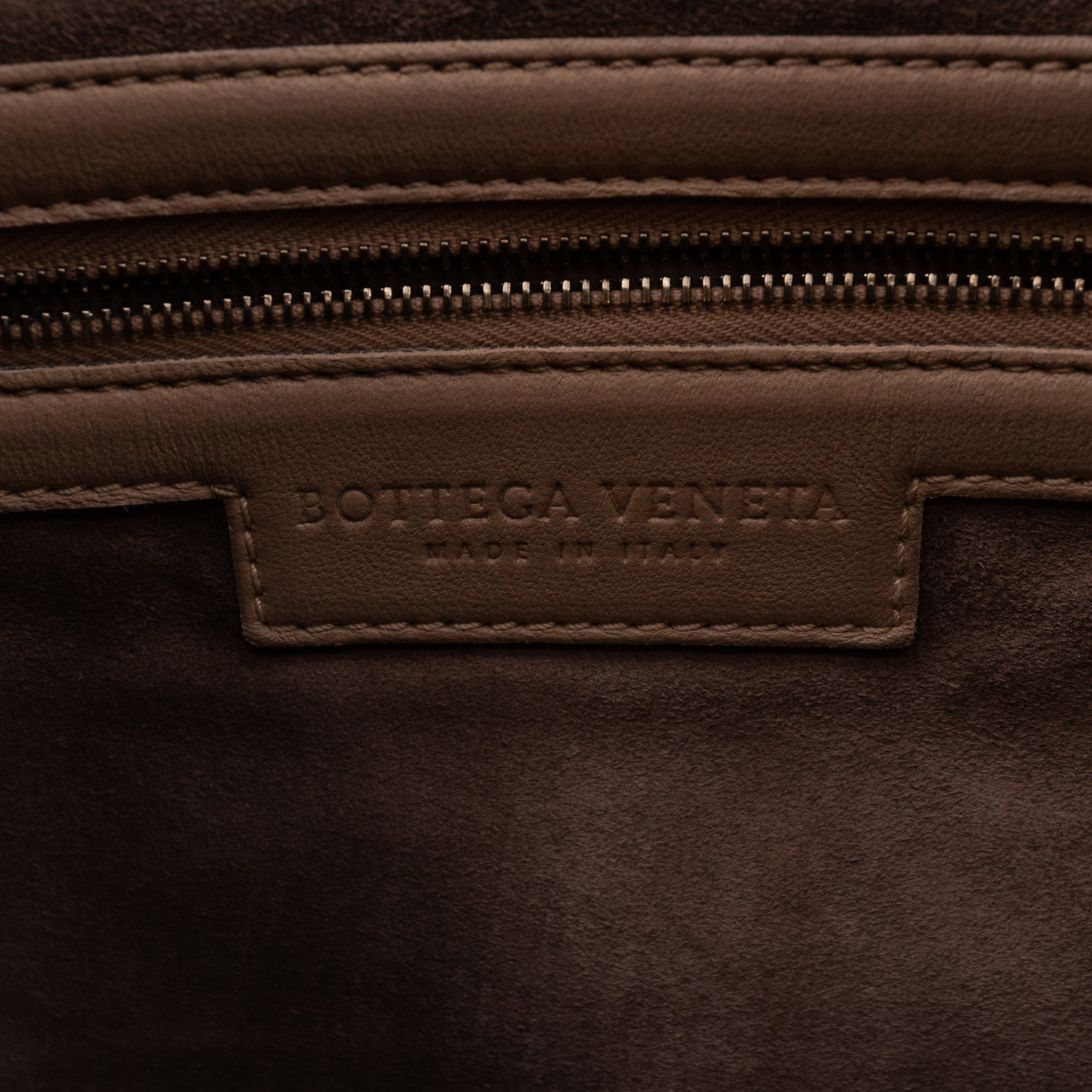 Veneta Hobo Bag Intrecciato Beige Zebra Print Leather Snakeskin Trim