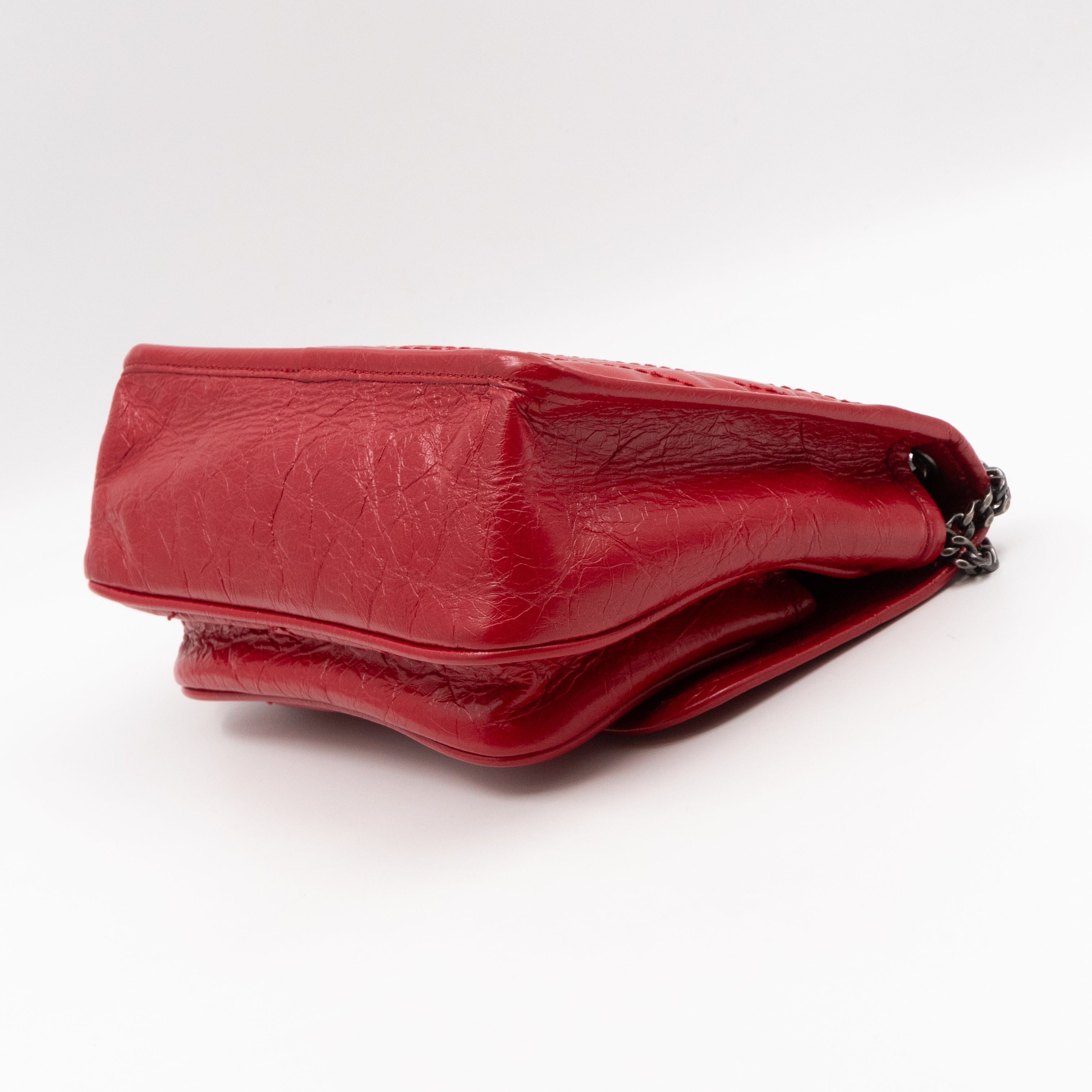 Niki Baby Red Vintage Style Leather