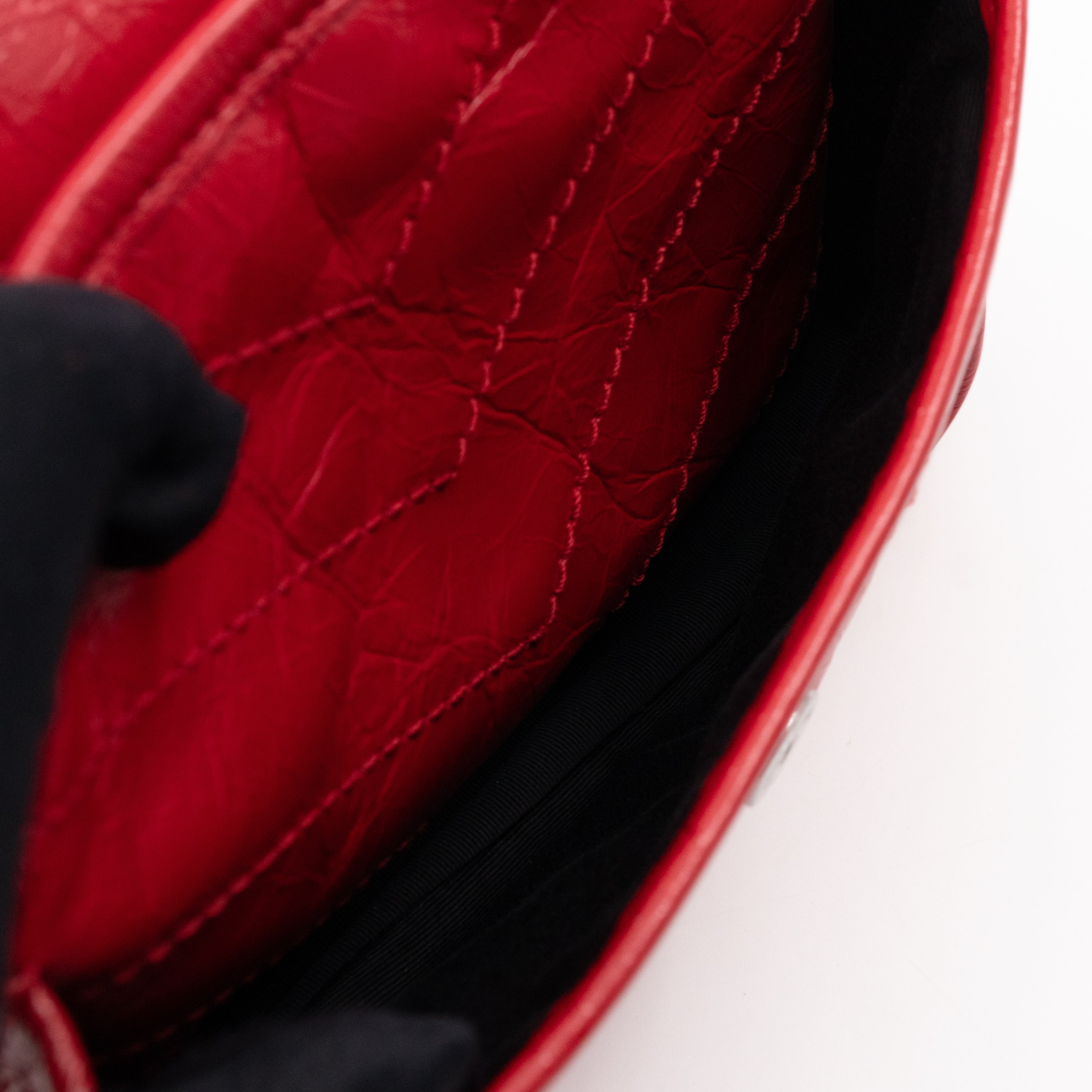 Niki Baby Red Vintage Style Leather