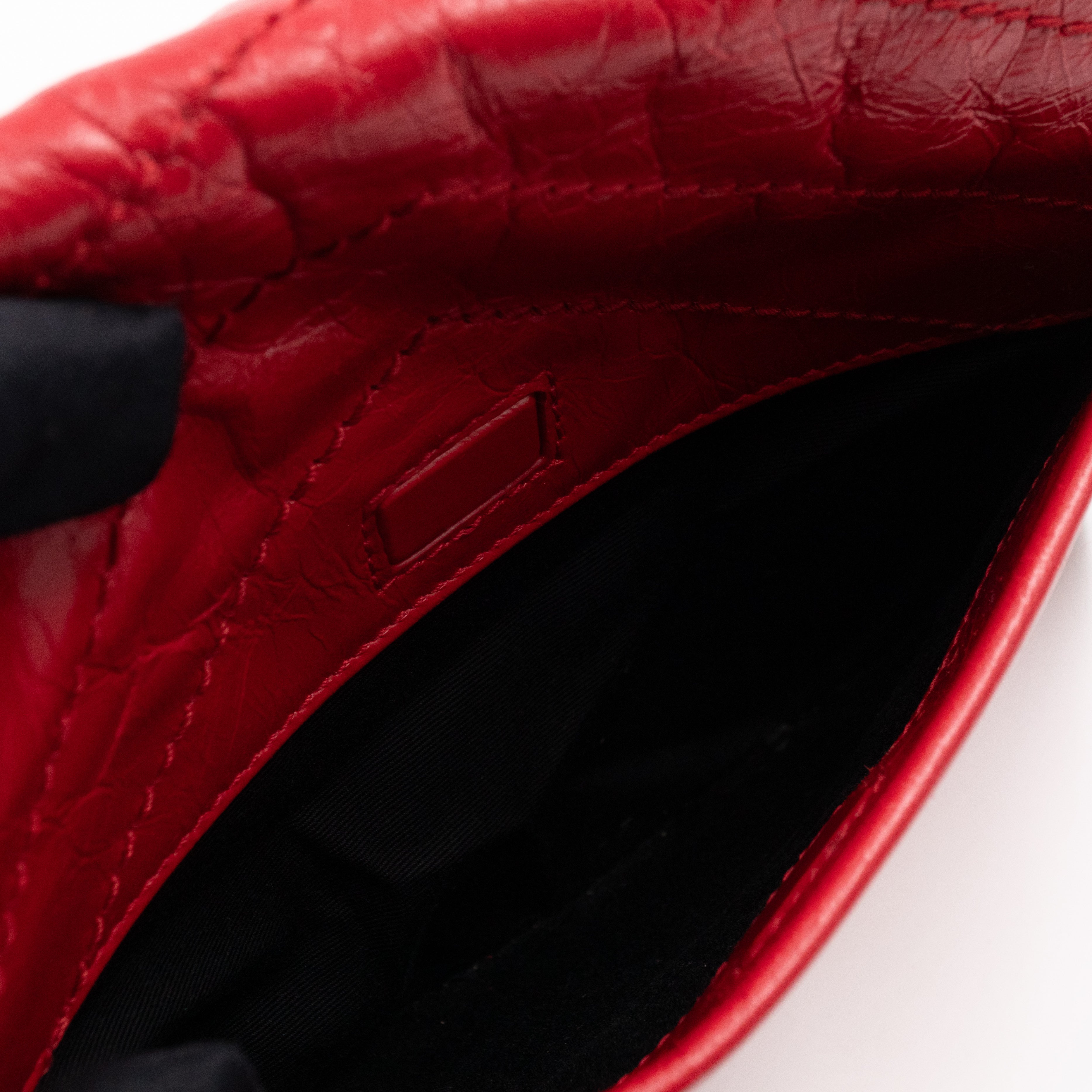 Niki Baby Red Vintage Style Leather