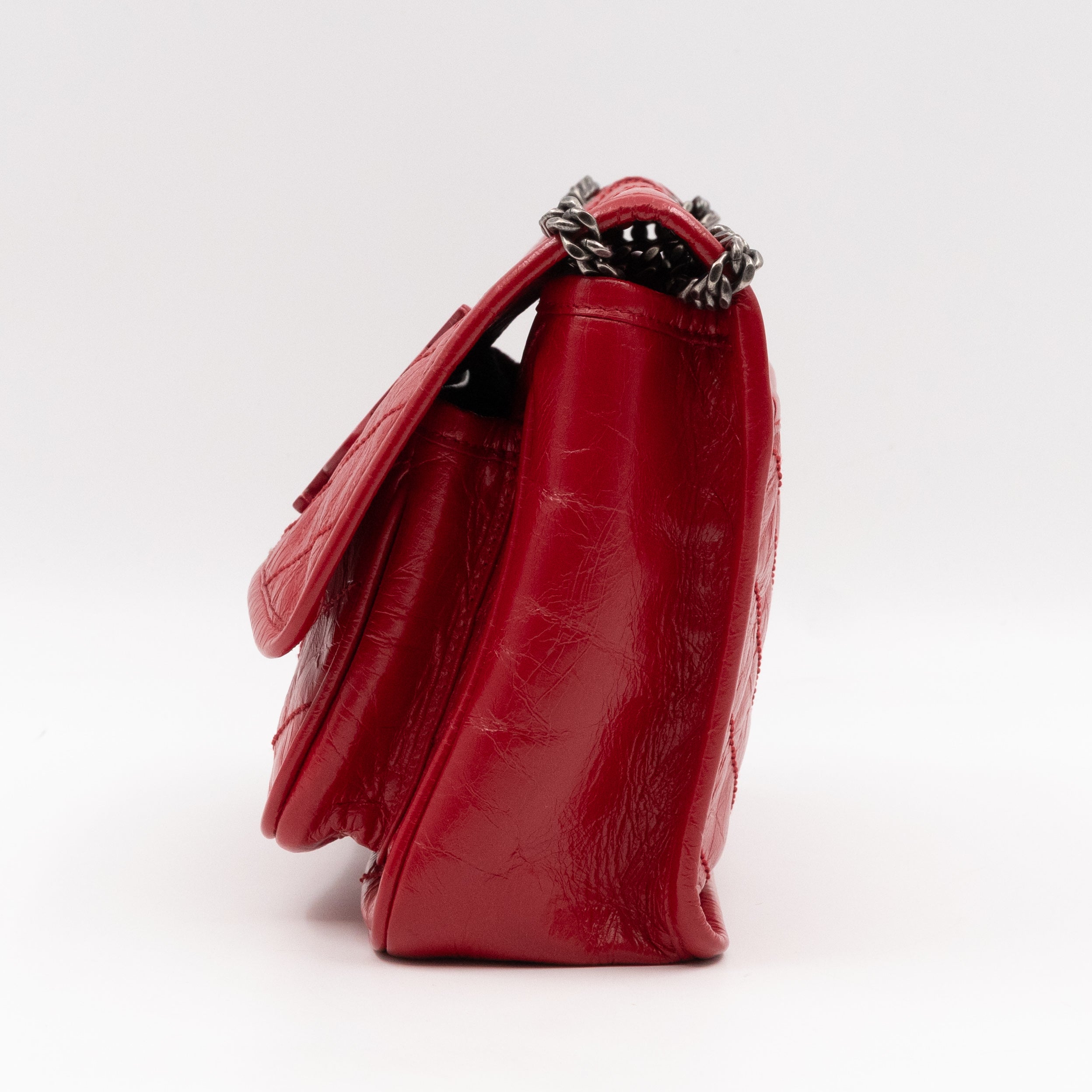 Niki Baby Red Vintage Style Leather