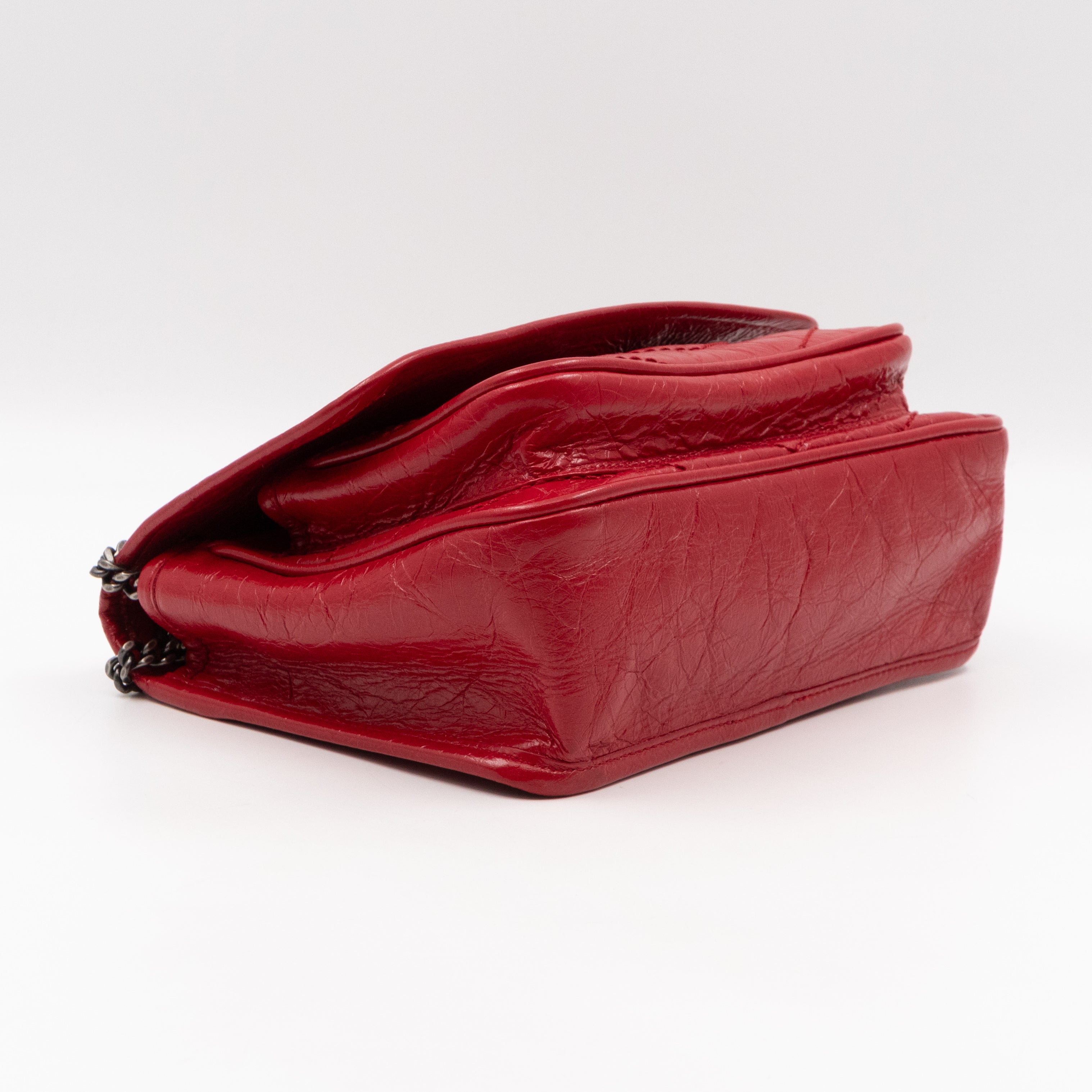 Niki Baby Red Vintage Style Leather