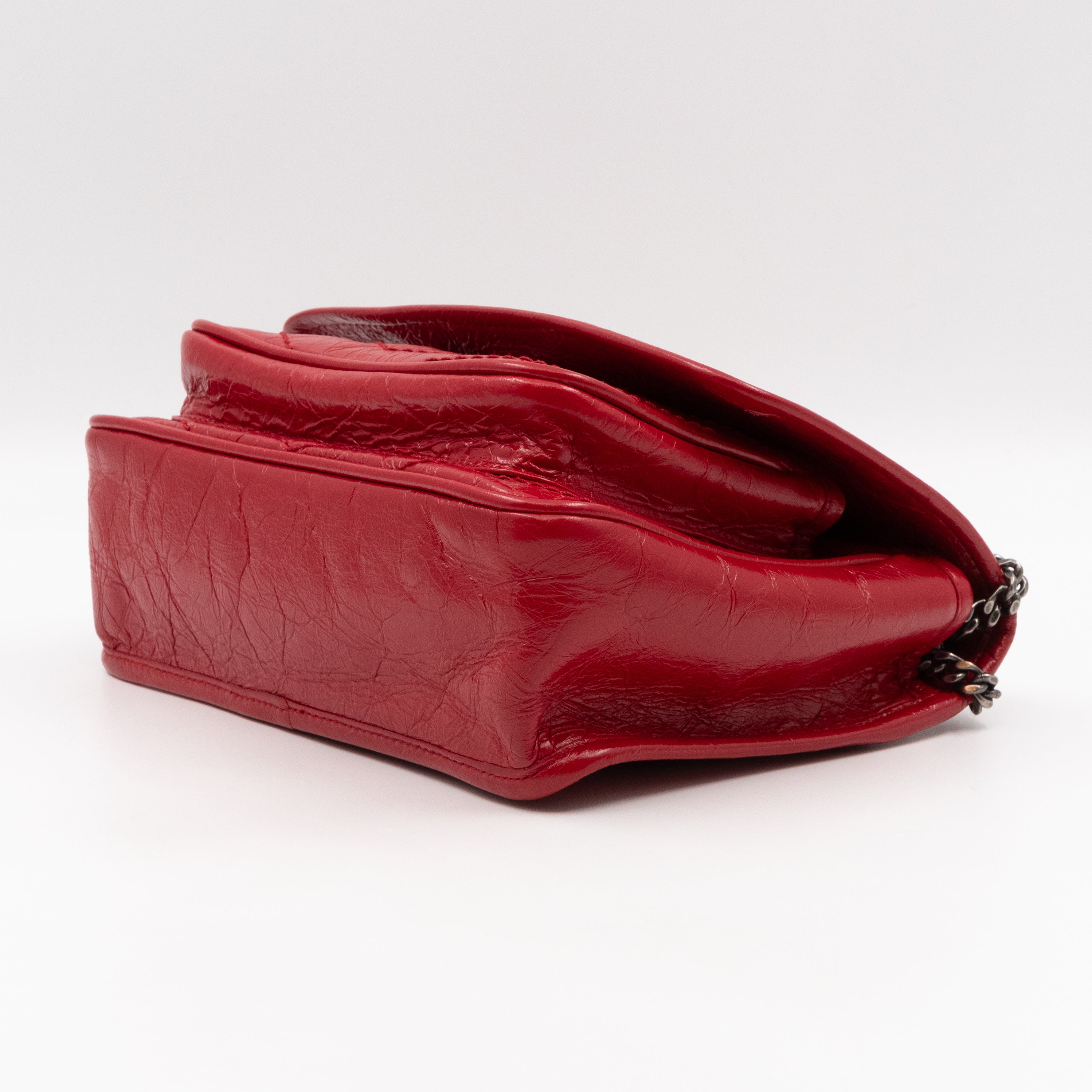 Niki Baby Red Vintage Style Leather