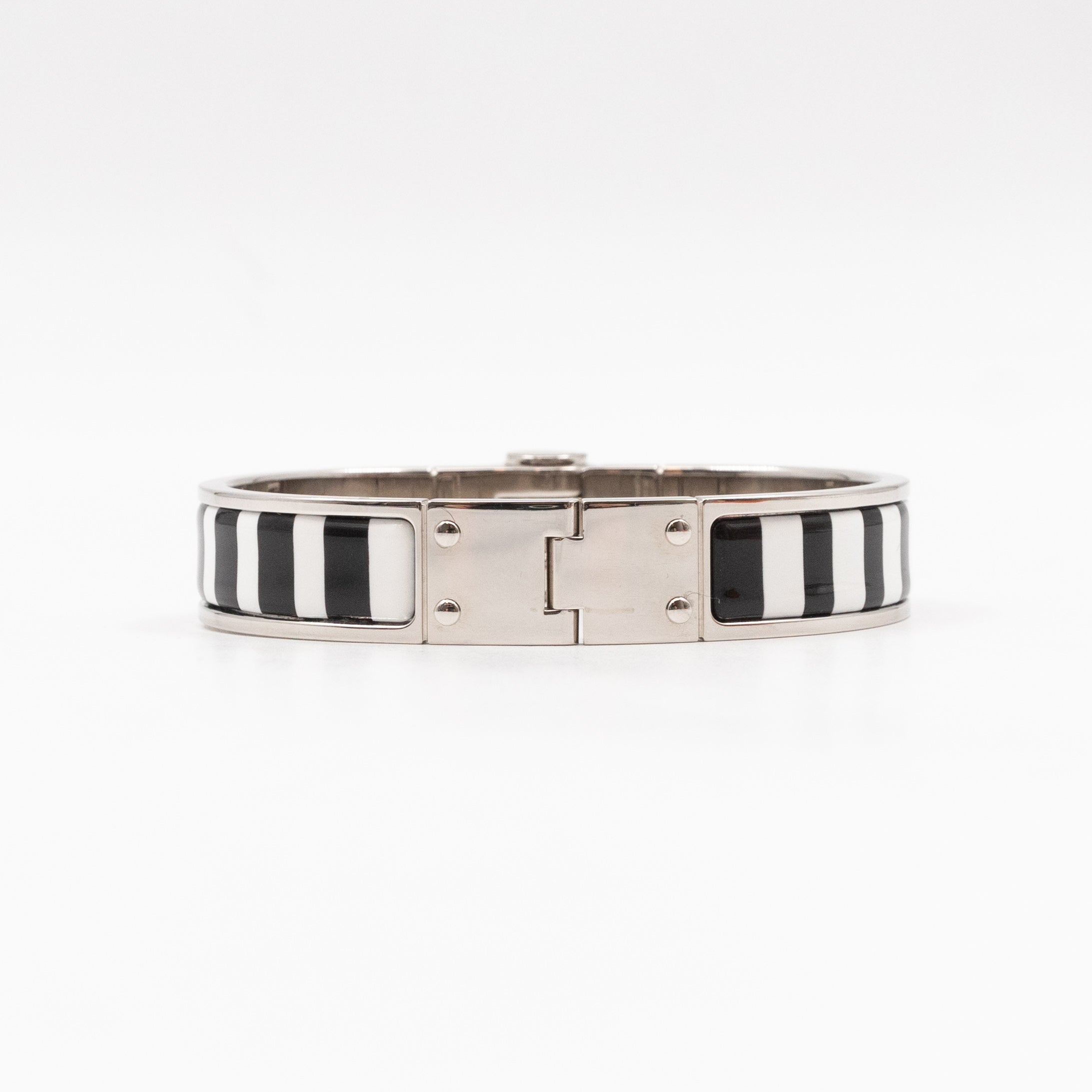 Enamel Hinged Bracelet M Positif Negatif
