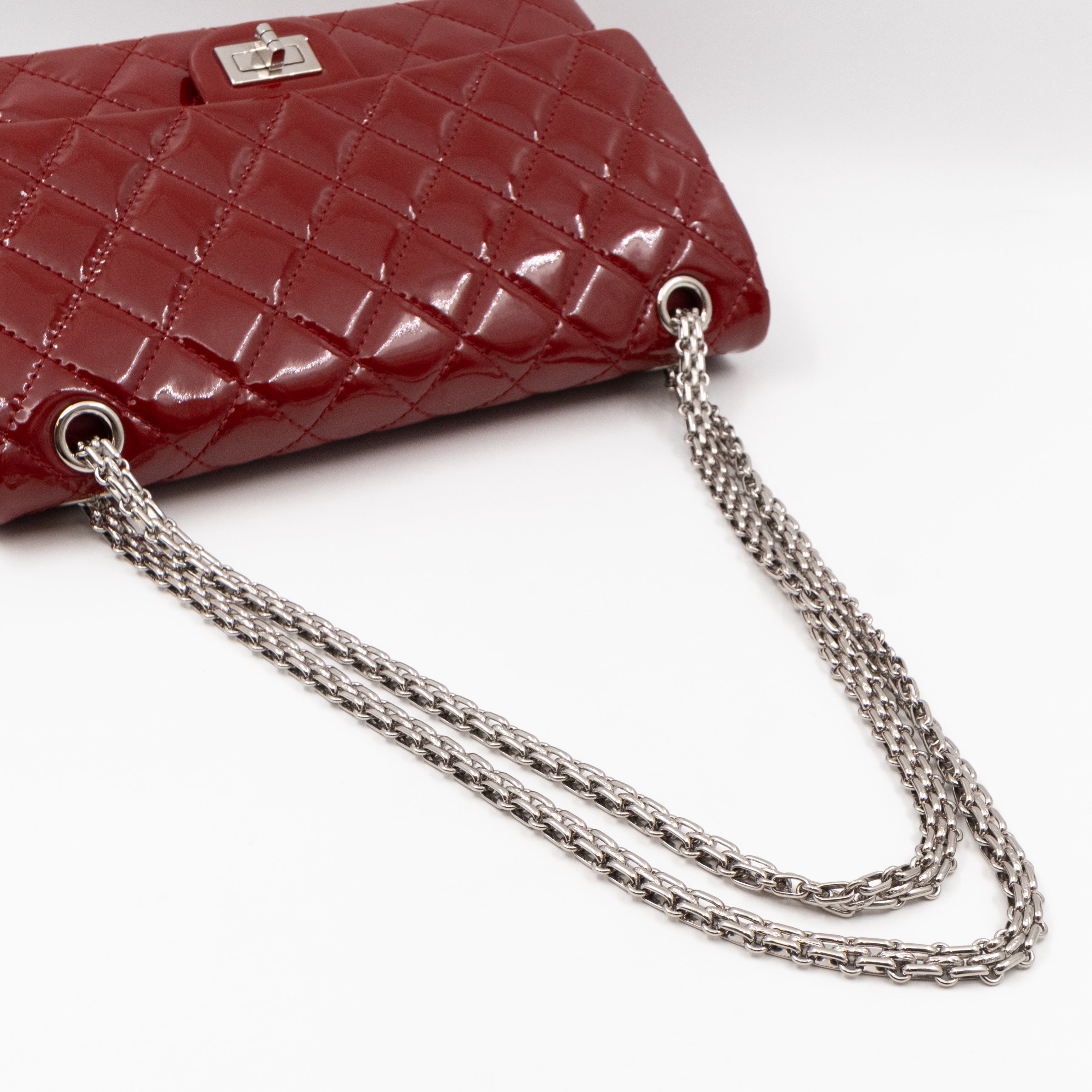 2.55 Reissue 225 Red Patent Leather