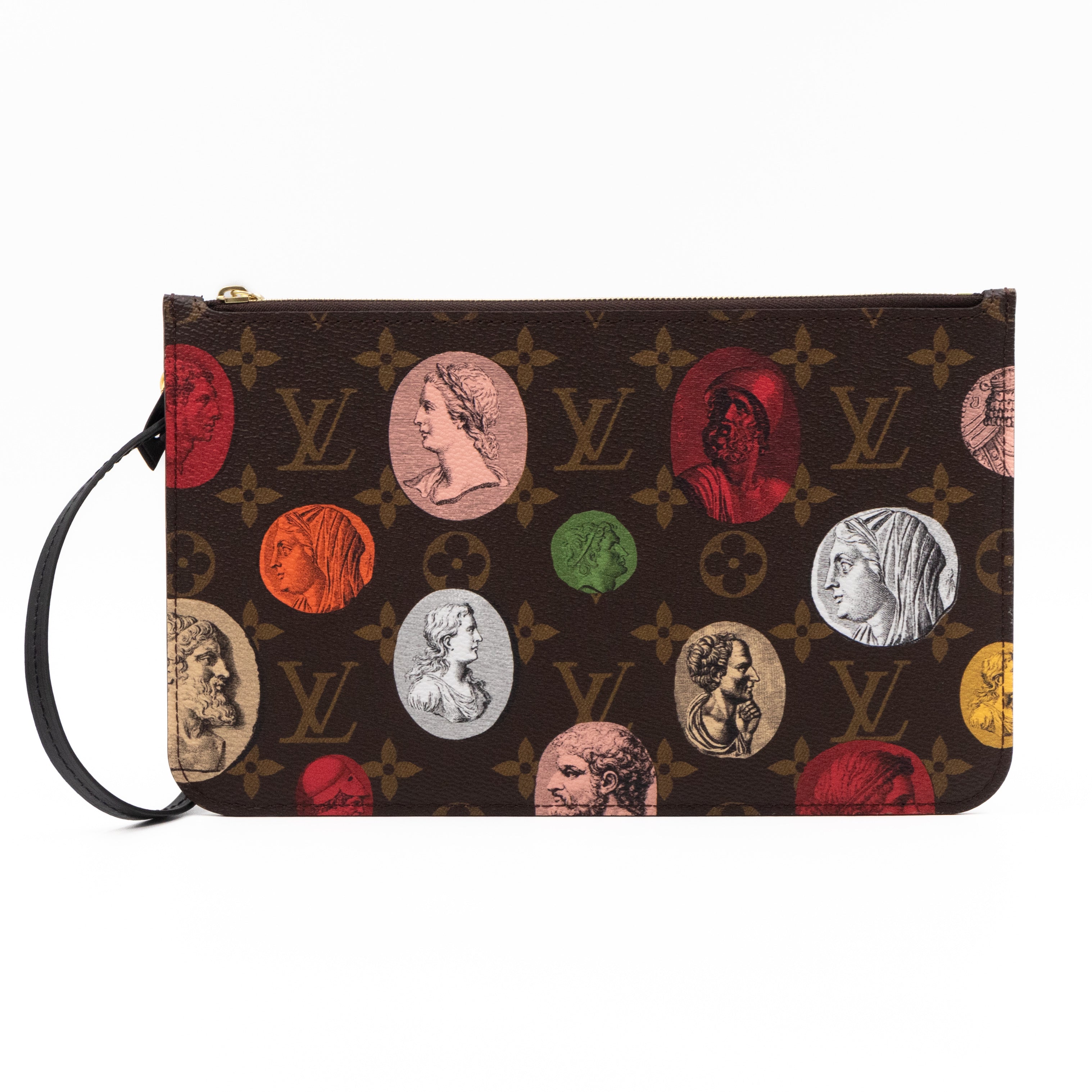 Neverfull Pochette LV x Fornasetti Monogram Cameo