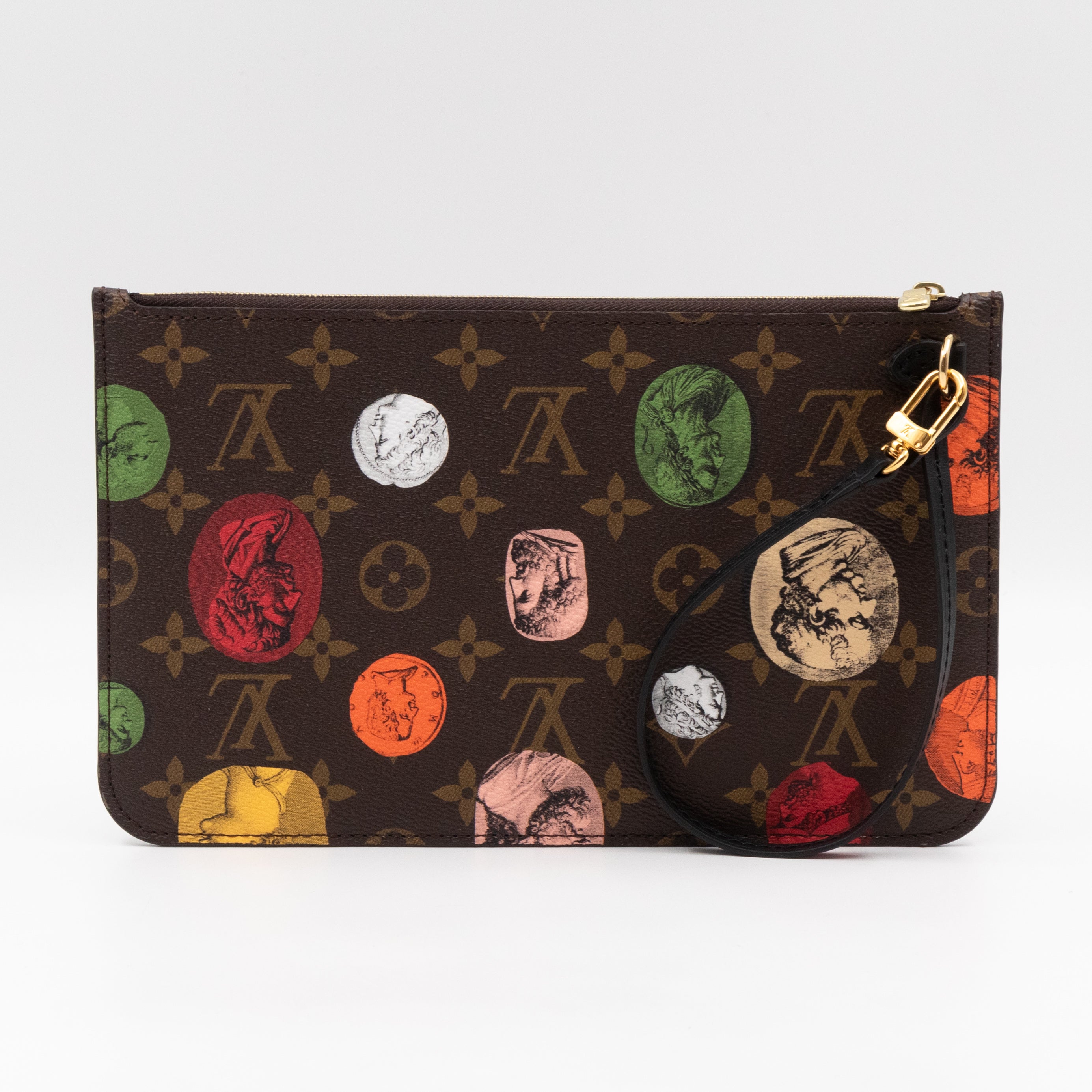 Neverfull Pochette LV x Fornasetti Monogram Cameo