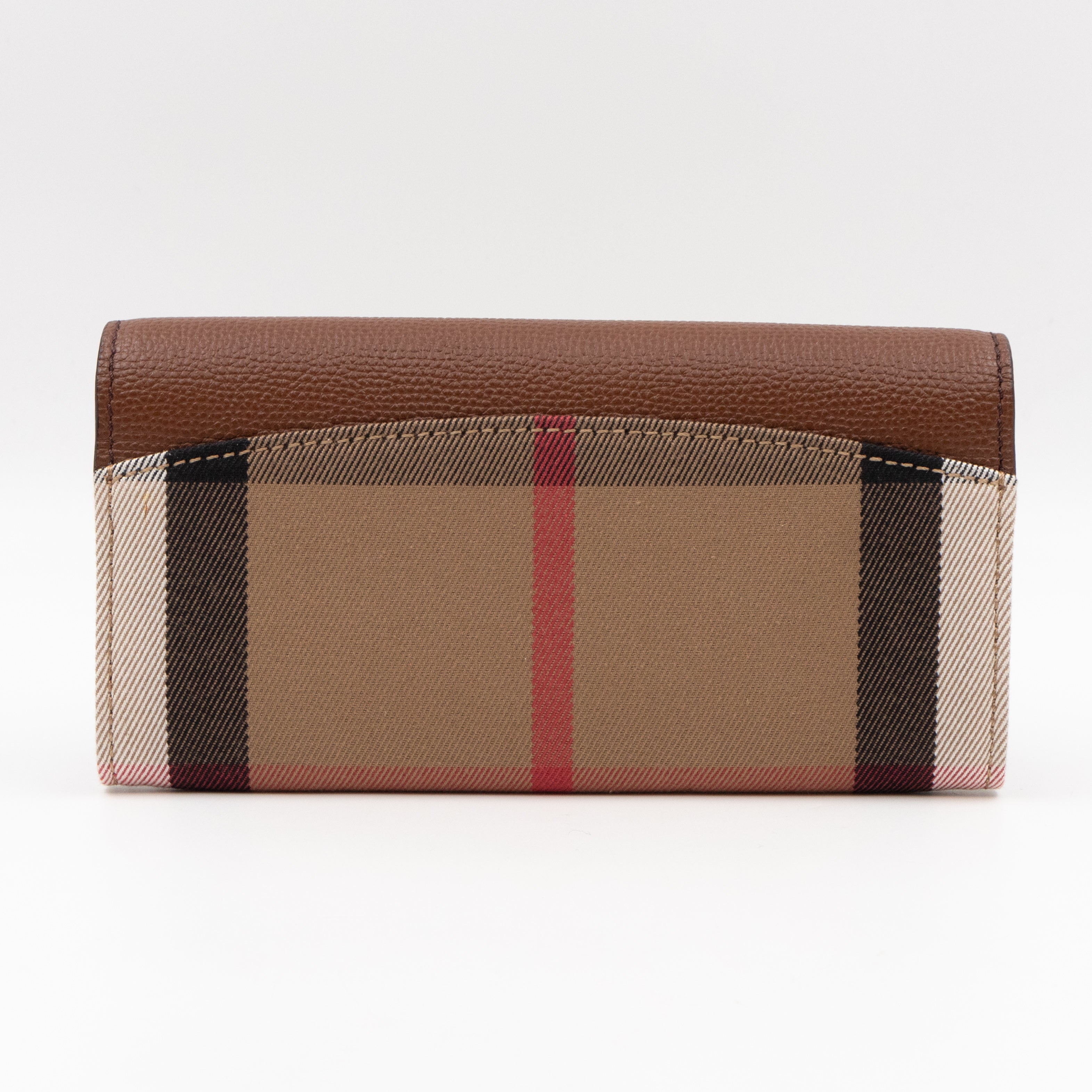 Continental Wallet House Check & Tan Leather