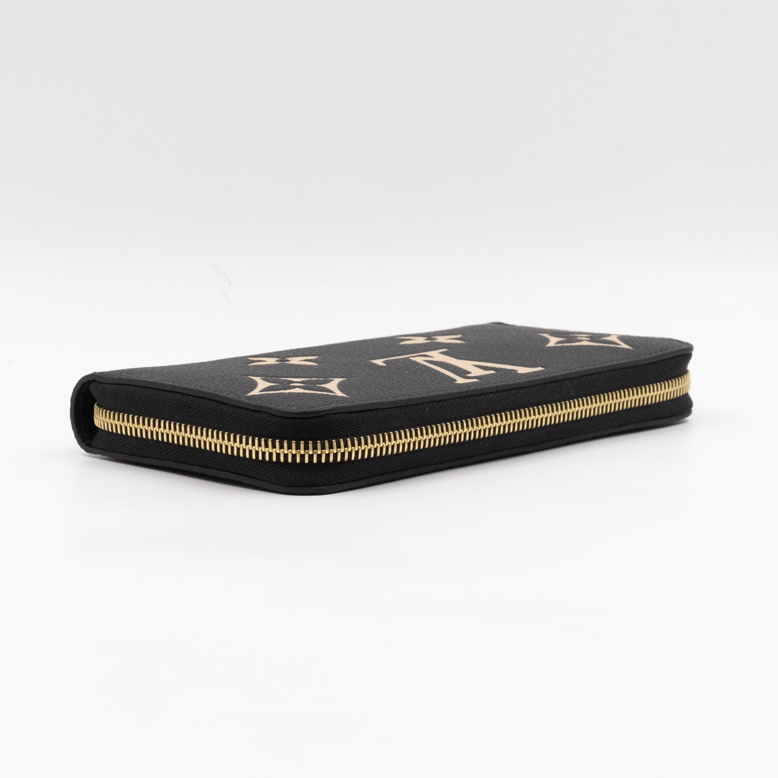 Zippy Wallet Black Monogram Empreinte Bi-color