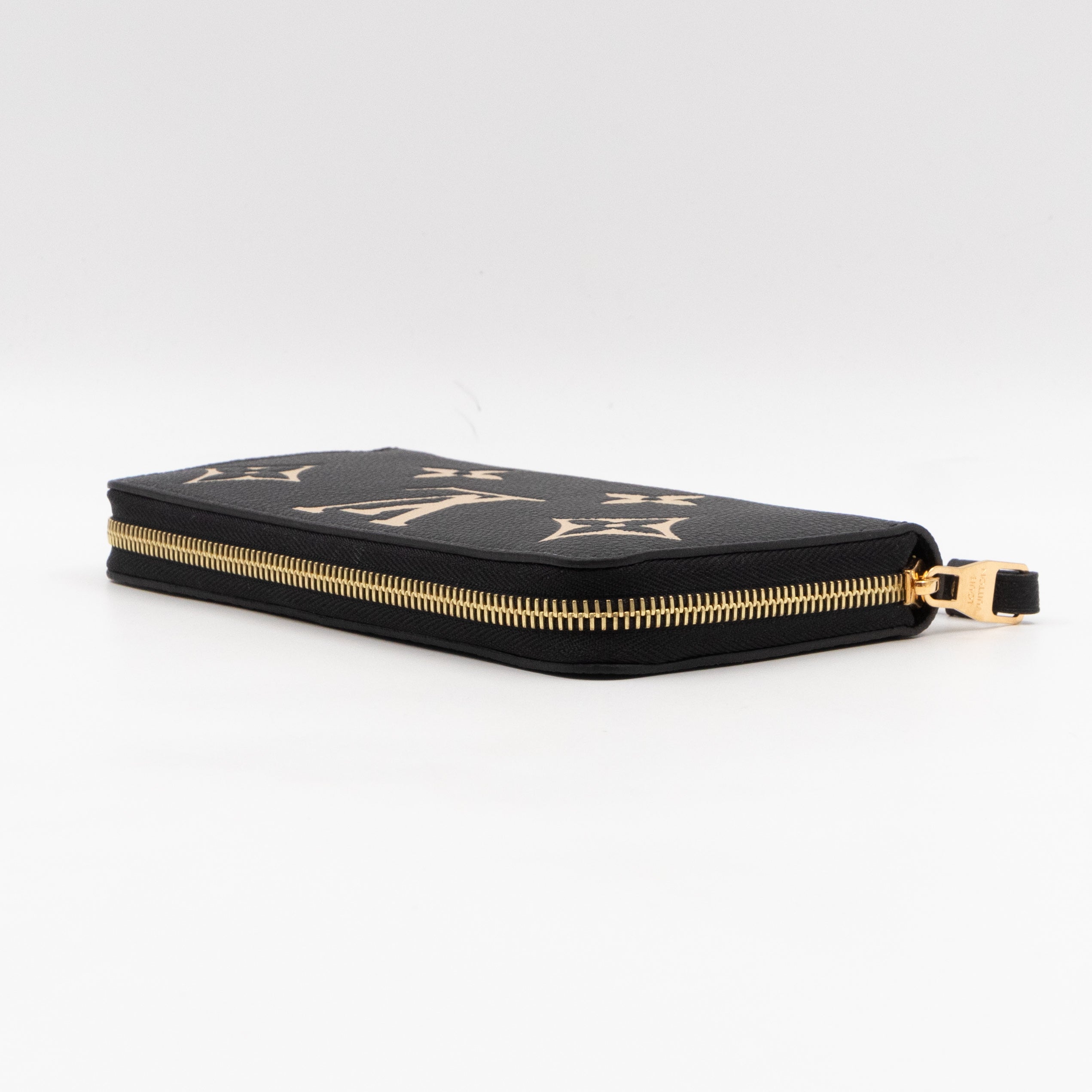 Zippy Wallet Black Monogram Empreinte Bi-color