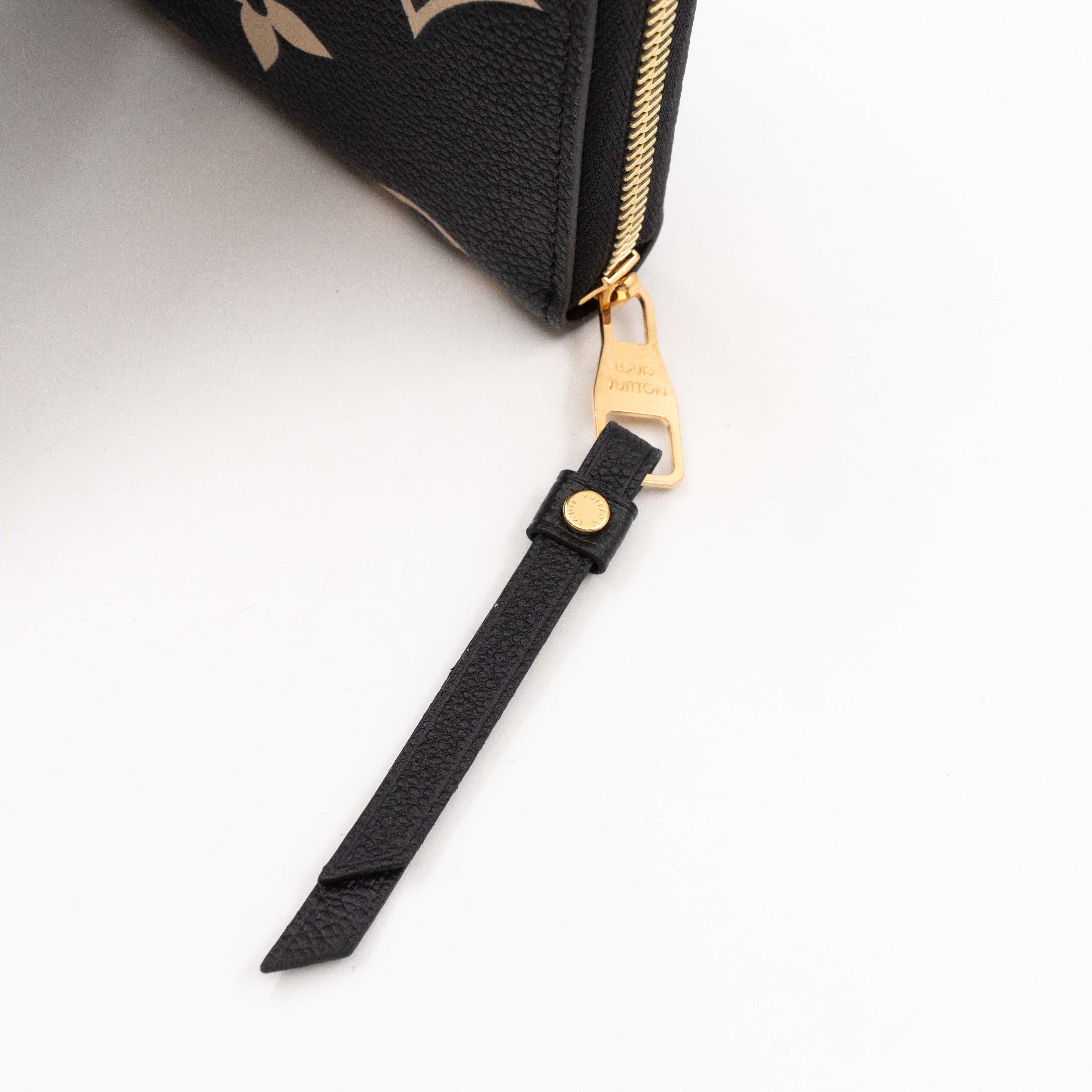 Zippy Wallet Black Monogram Empreinte Bi-color