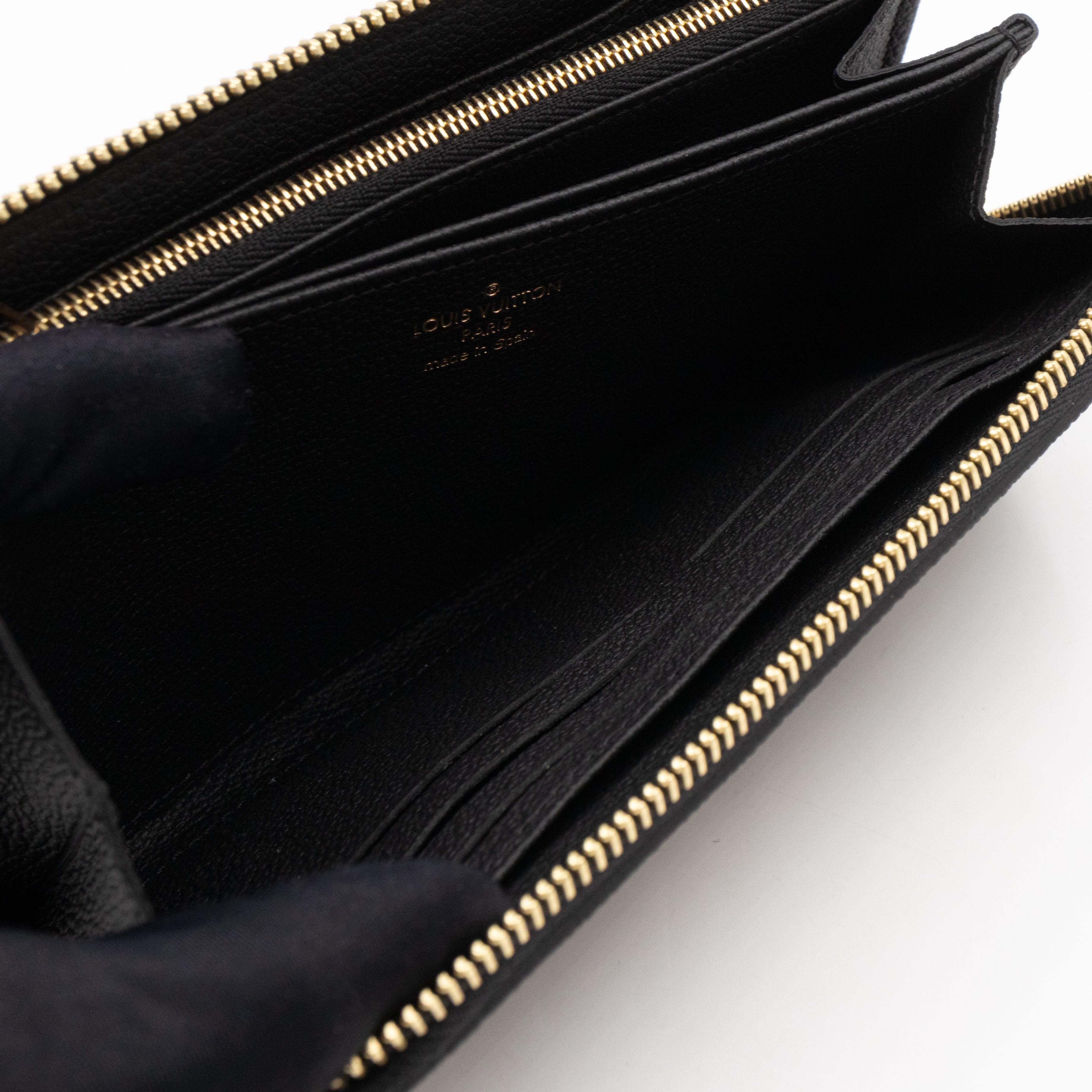Zippy Wallet Black Monogram Empreinte Bi-color