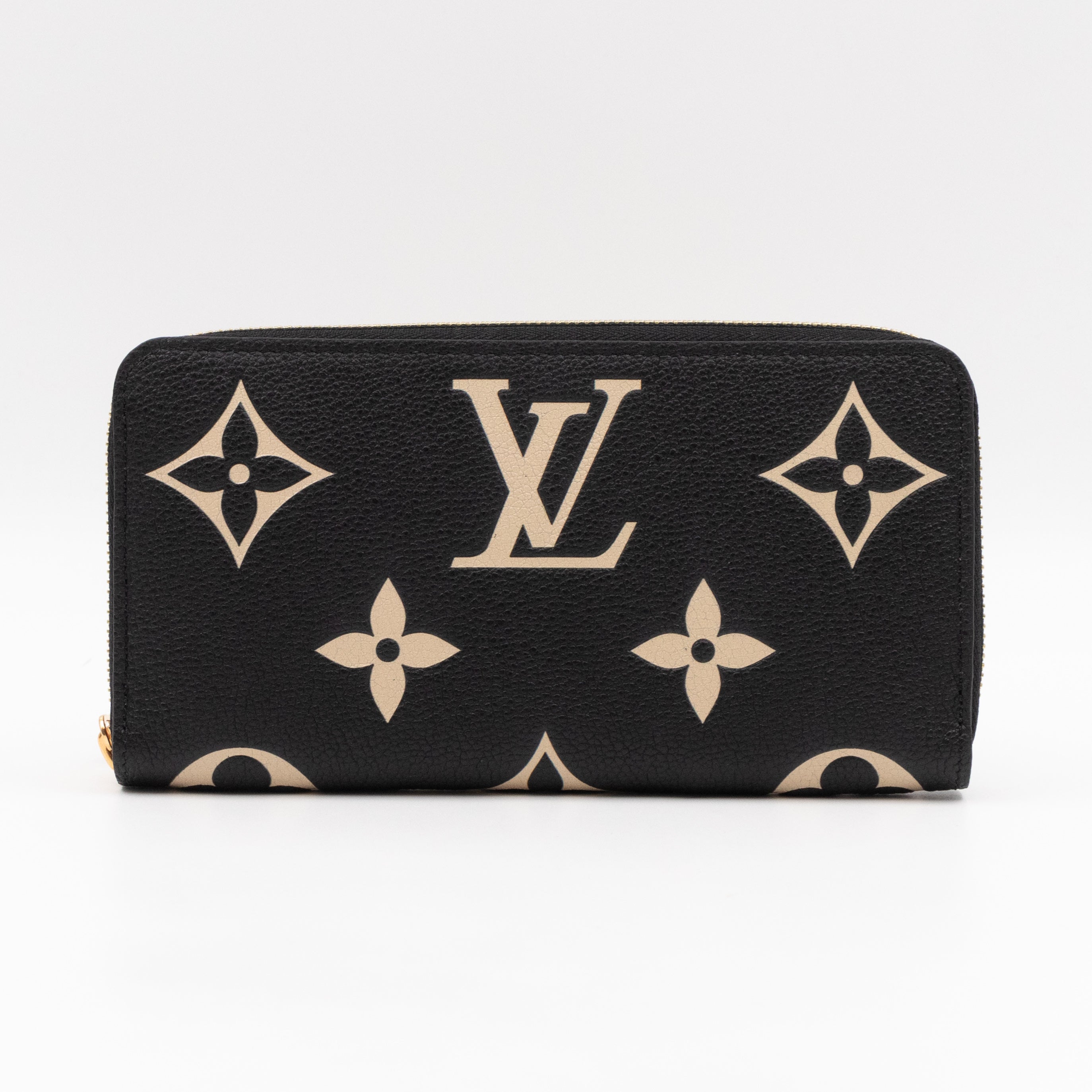 Zippy Wallet Black Monogram Empreinte Bi-color
